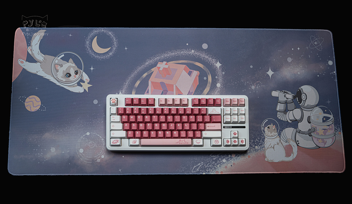 Theme keycap，customized keyboard，keyboard，Key cap，Kitty，Pyle Lab，