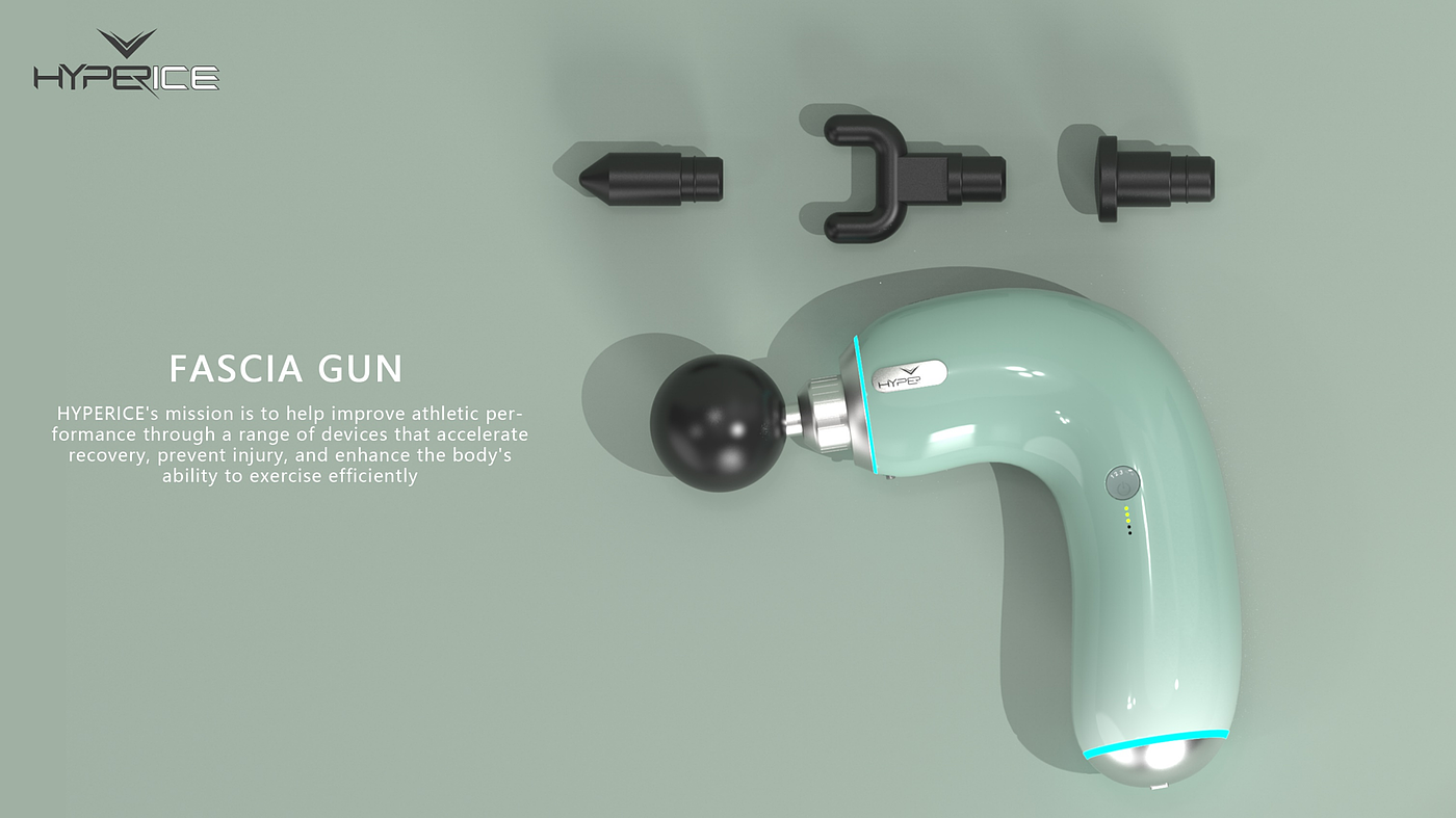 industrial design，product design，sample reels，Fascia gun，