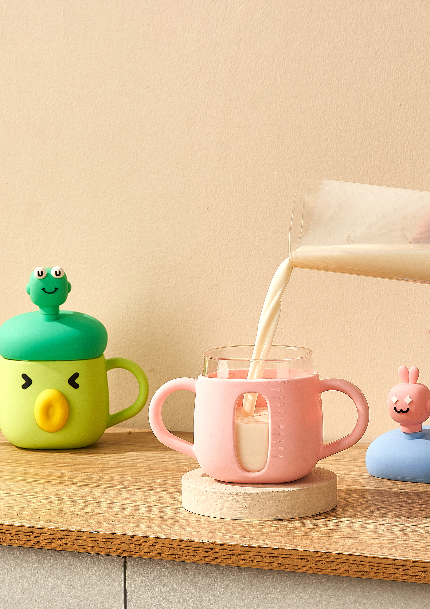 milk cup，Glass，Water cup，Straw cup，Direct drinking cup，silica gel，lovely，drink water，