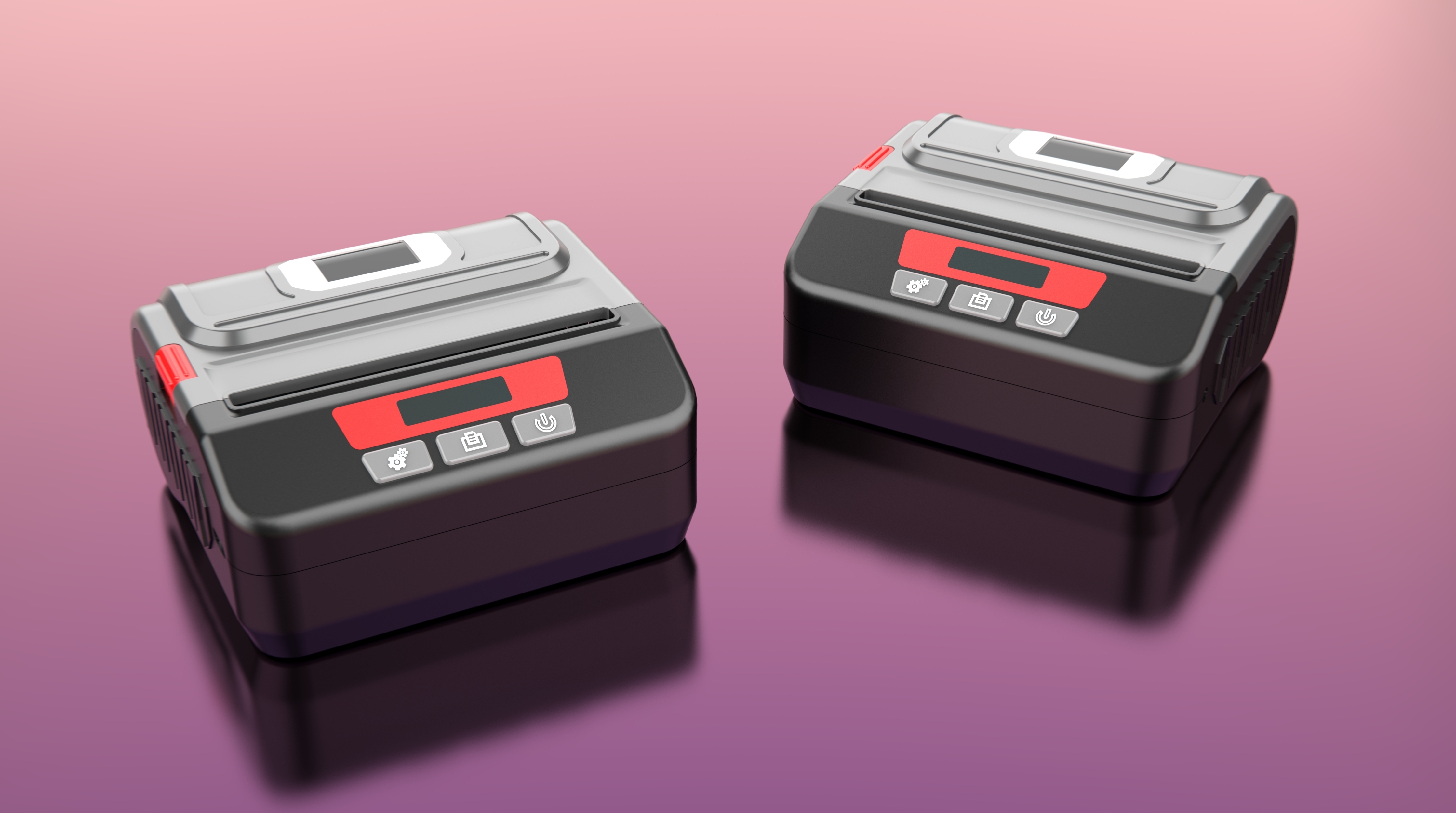 industrial design，Desktop level，receipt printer，