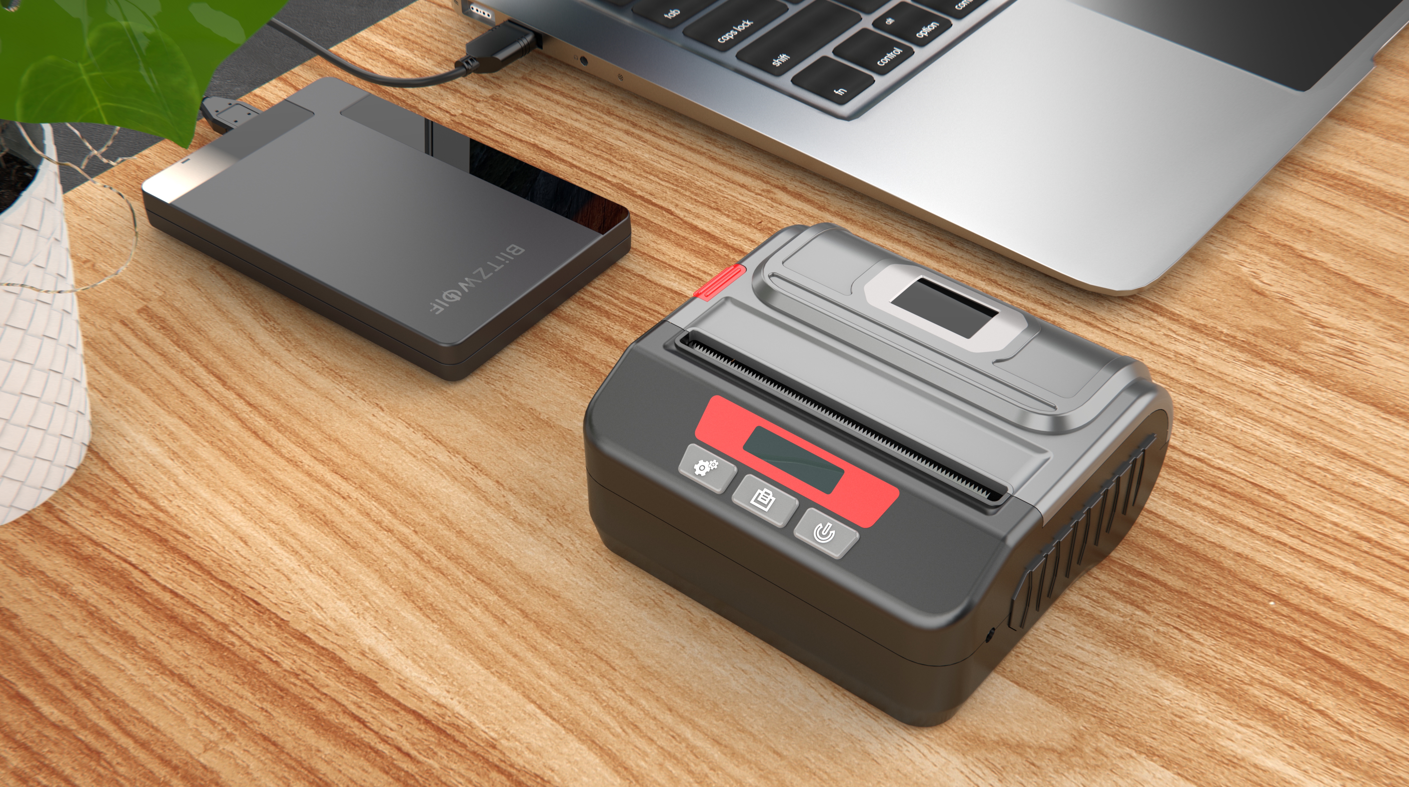 industrial design，Desktop level，receipt printer，