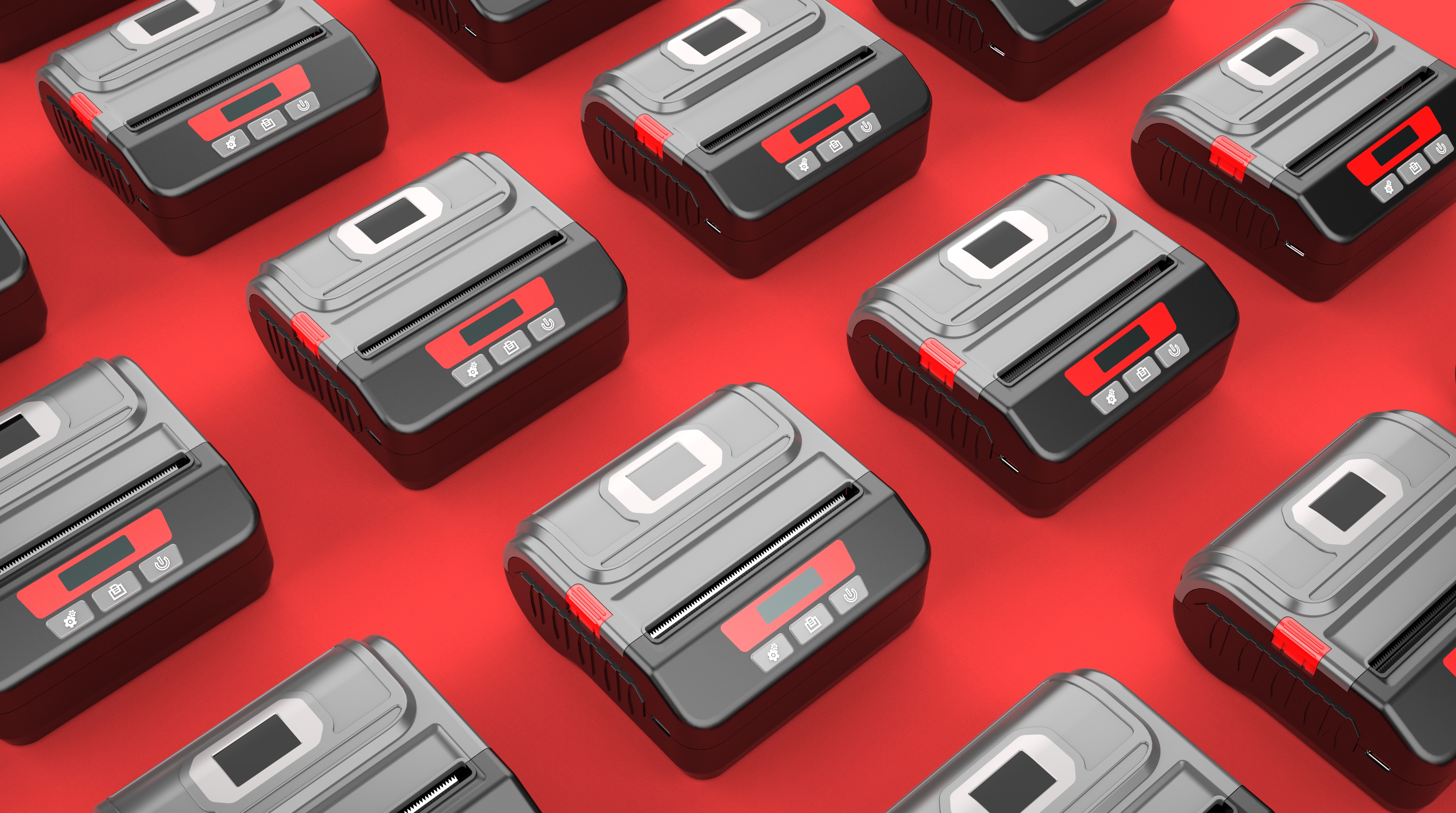 industrial design，Desktop level，receipt printer，