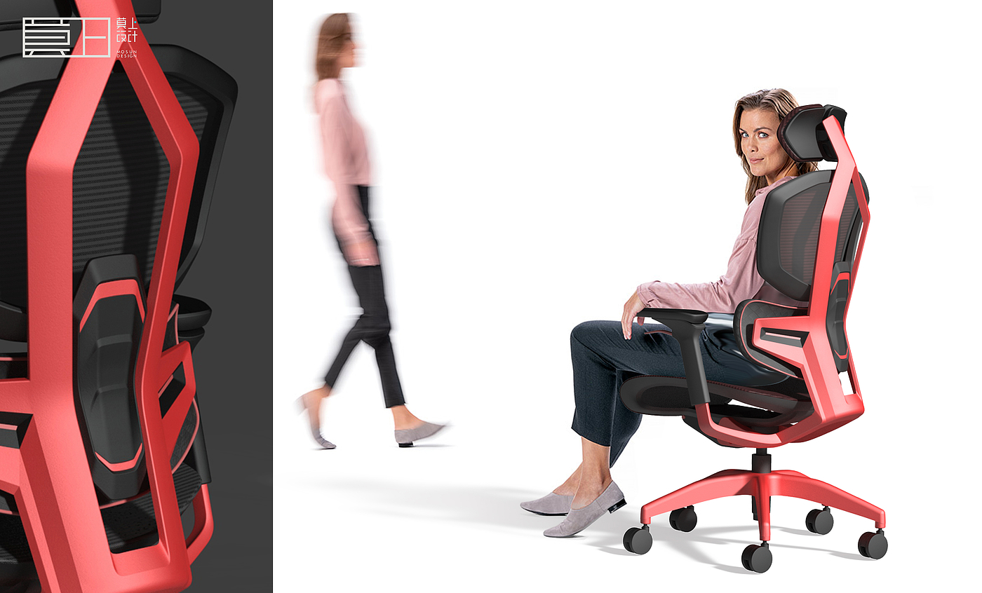 Office chair design，Net chair design，furniture design ，Chair design，Ergonomics，