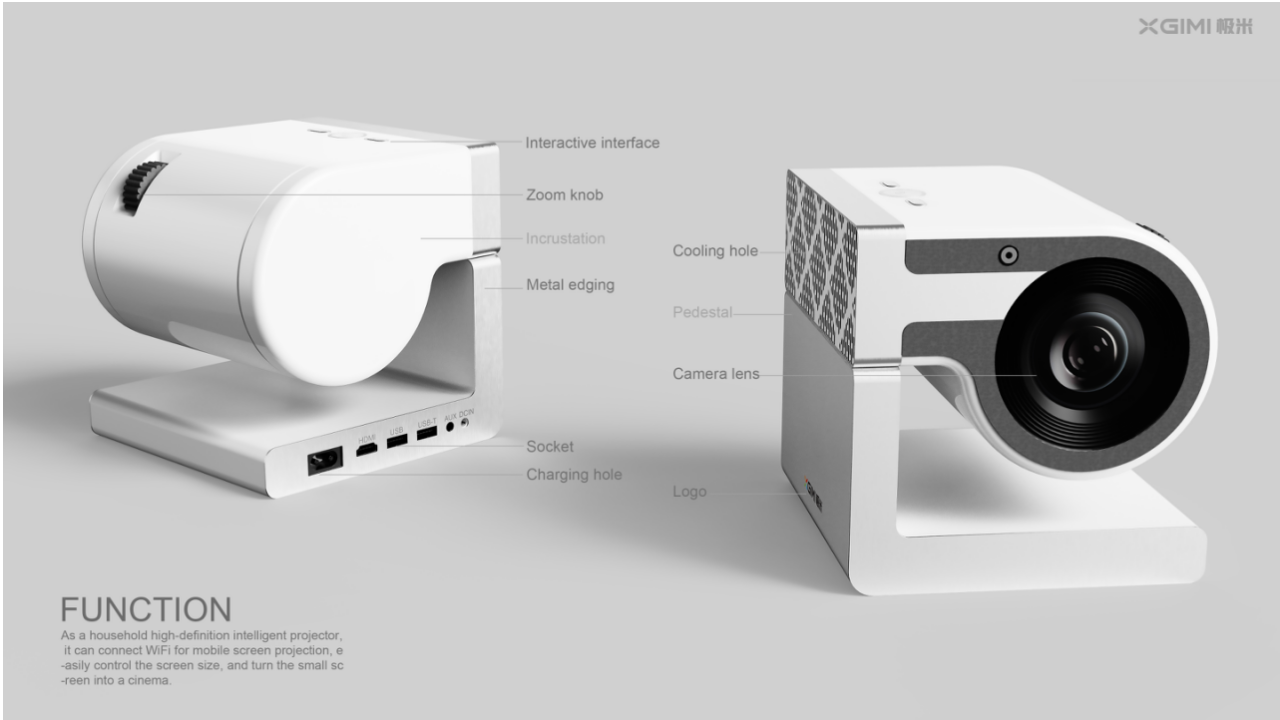 industrial design，product design，Projector design，sample reels，