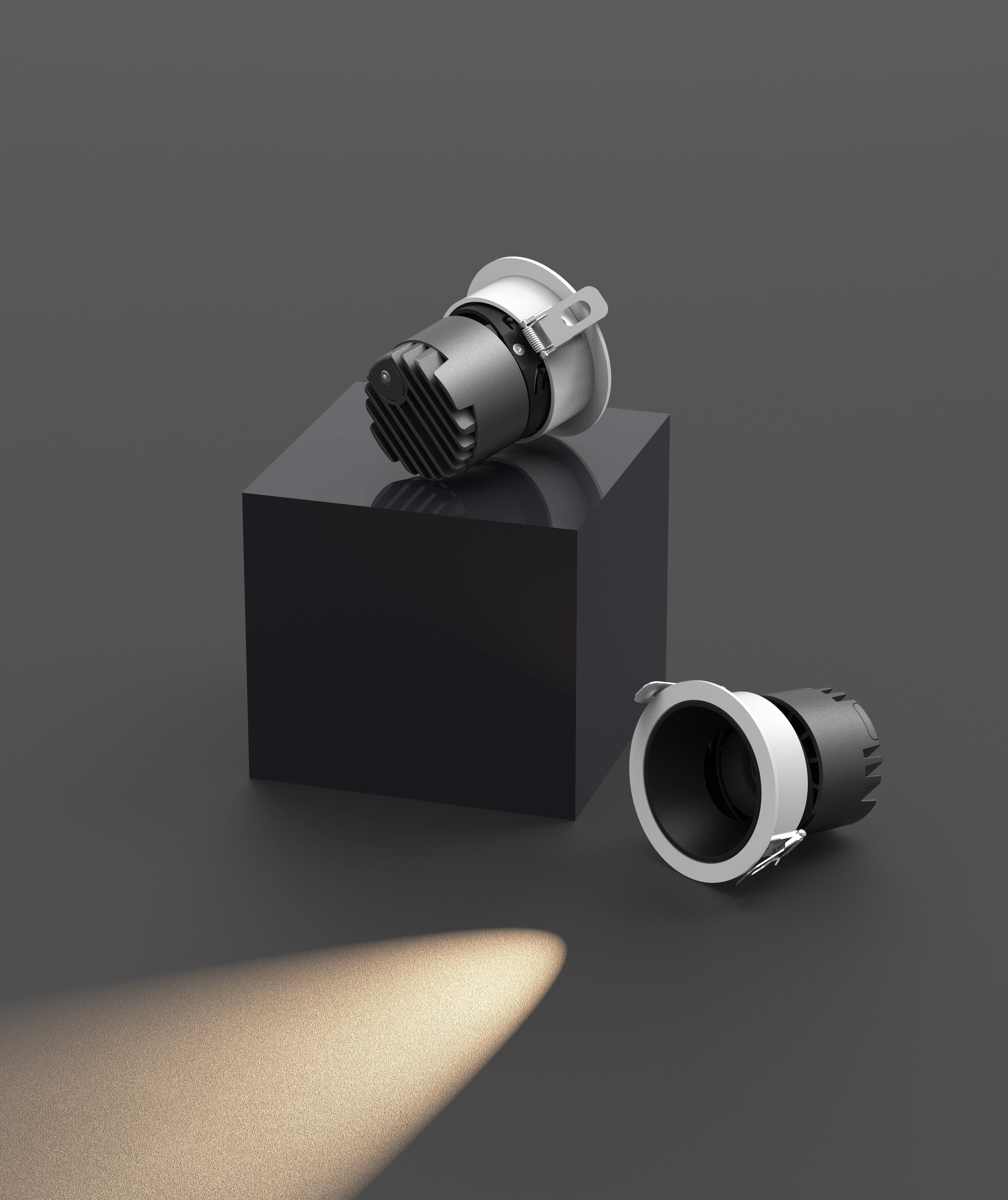 Shang Zhao，Spotlight，Downlight，lamps and lanterns，keyshot，Interior design，modeling，Render，