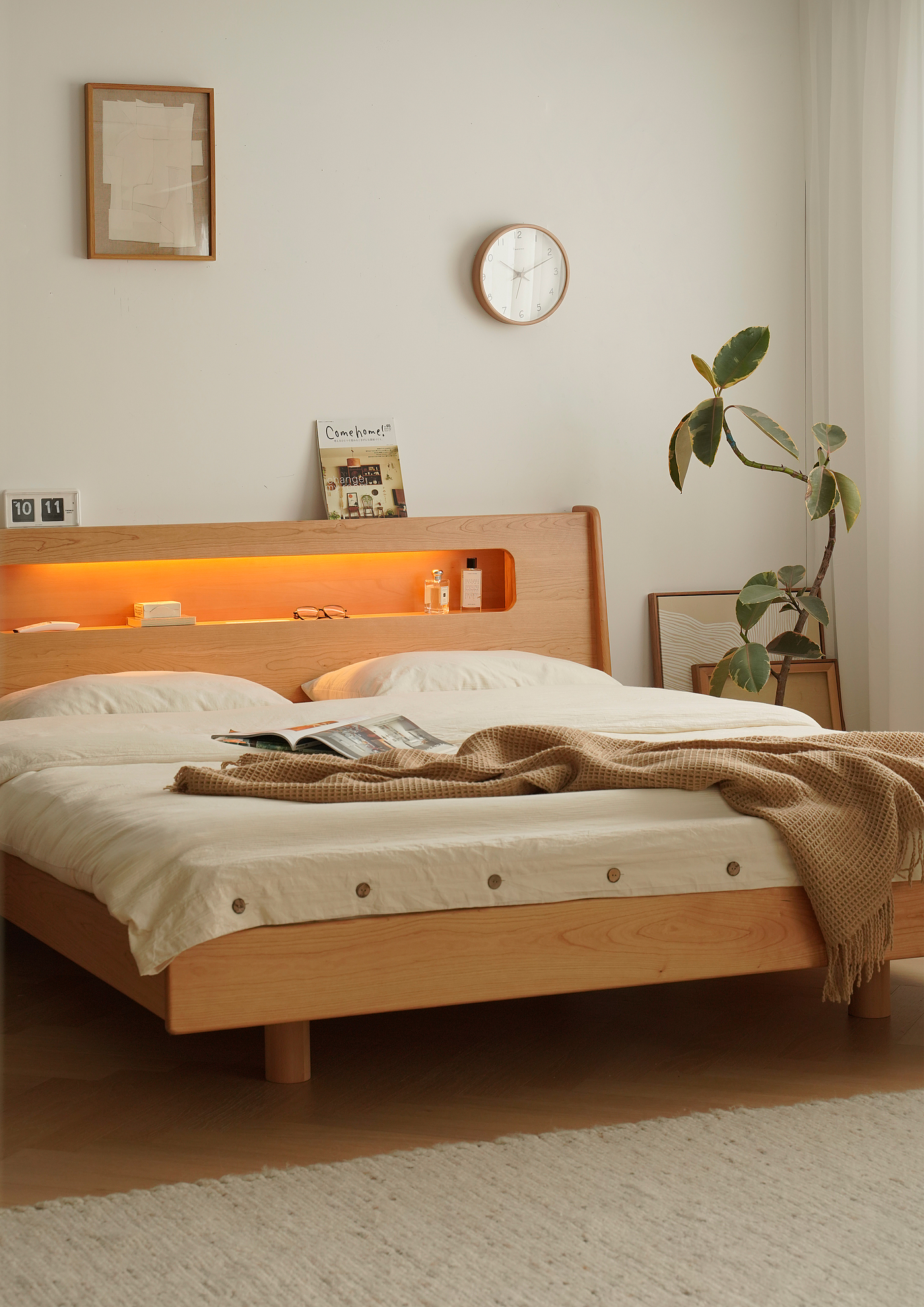 furniture design ，product design，industrial design，Bed，Solid wood bed，Storage bed，bedroom，Bedroom furniture，