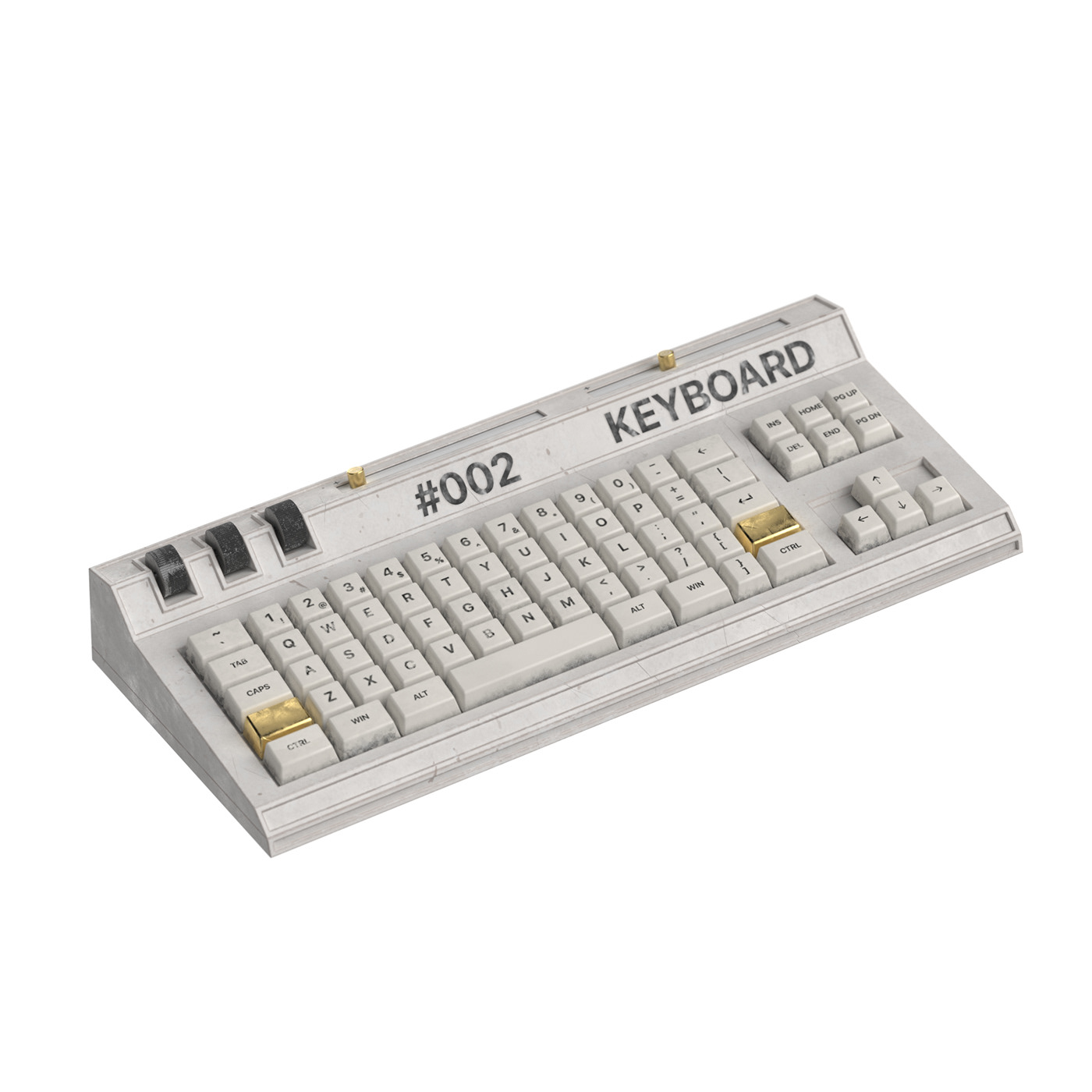 product design，industrial design，Computer animation，Key shots，keyshot，Rendering exercise，keyboard，controller，