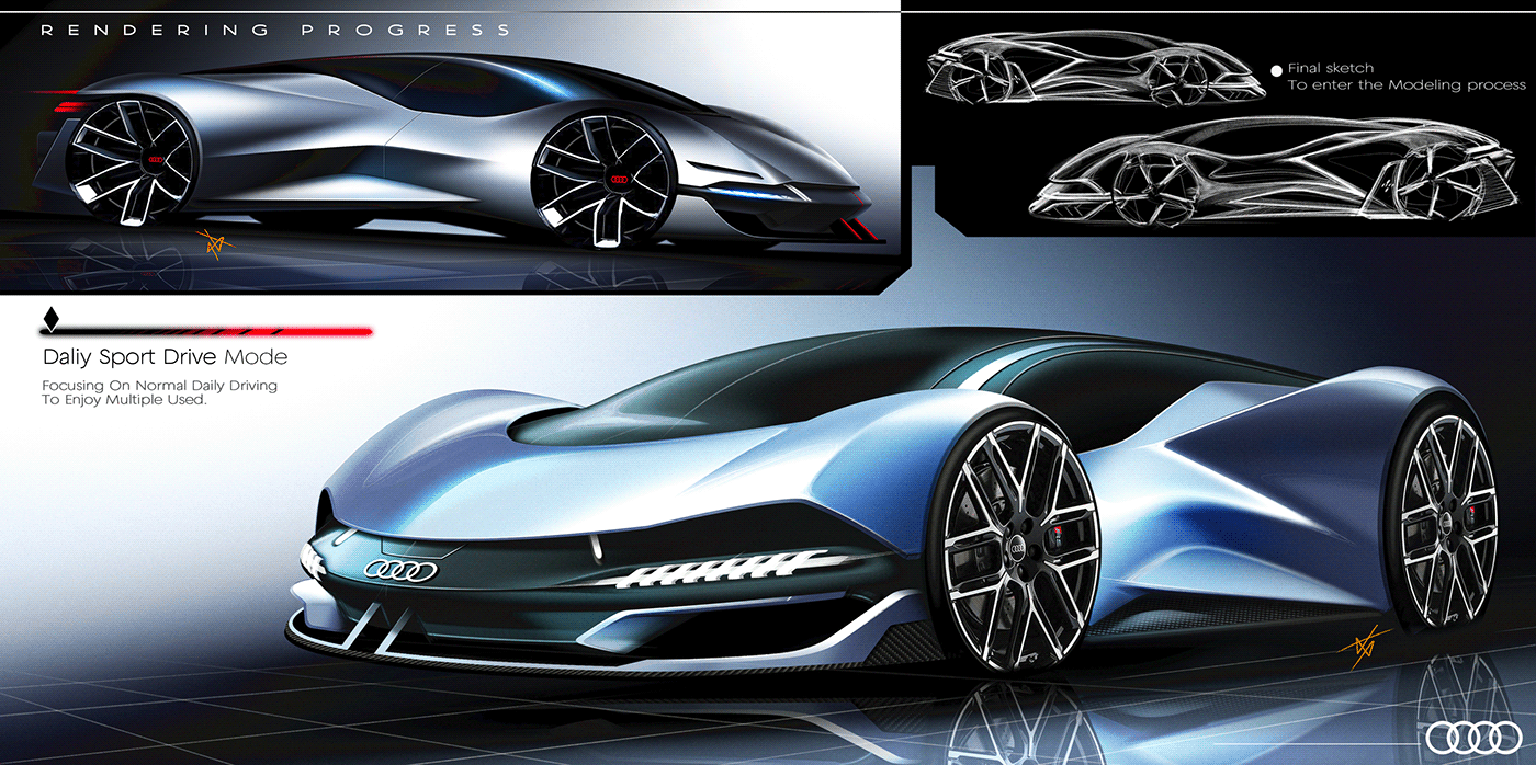 audi，concept，Appearance design，Cool，Automobile design，