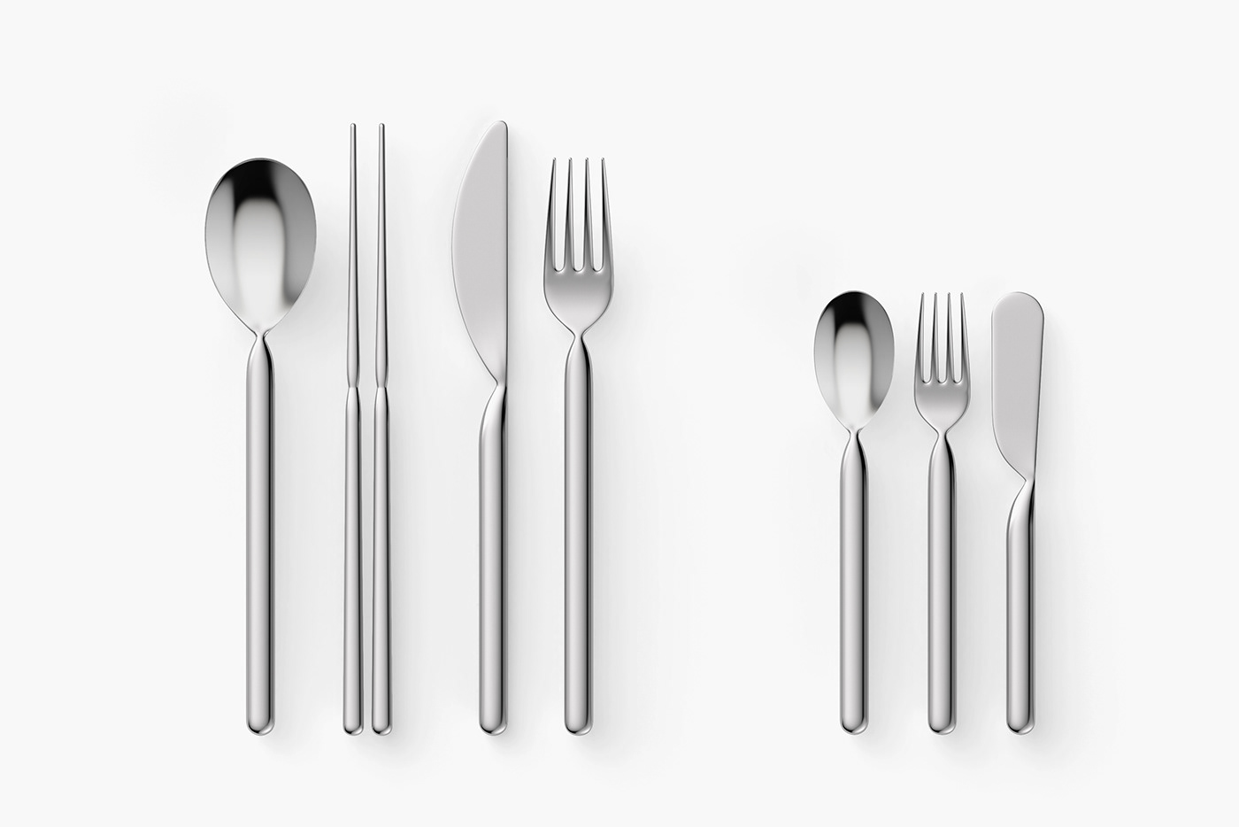 tableware，knife，fork，soup spoon，product design，Appearance design，