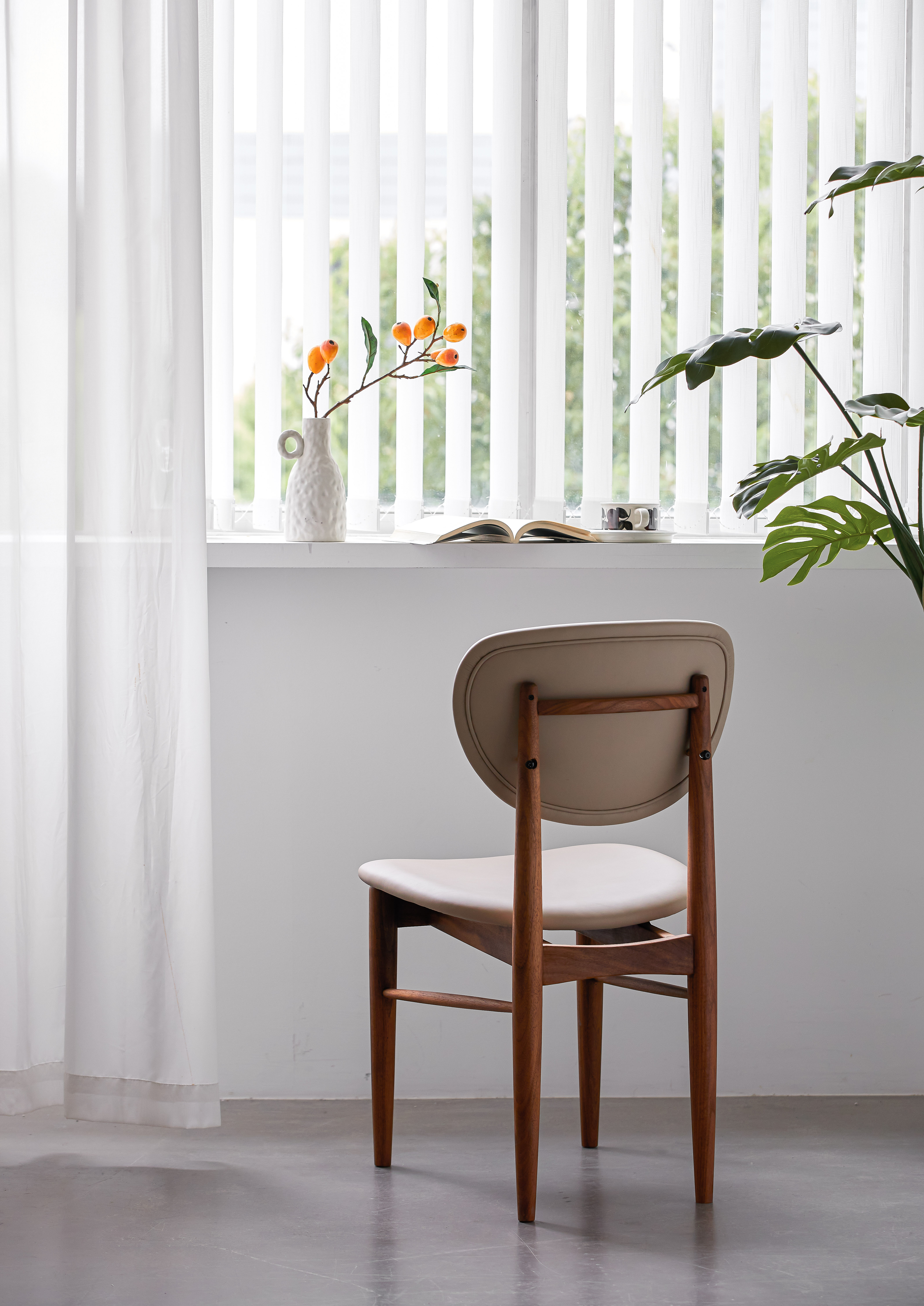 furniture design ，North American black walnut，Dining chair，chair，