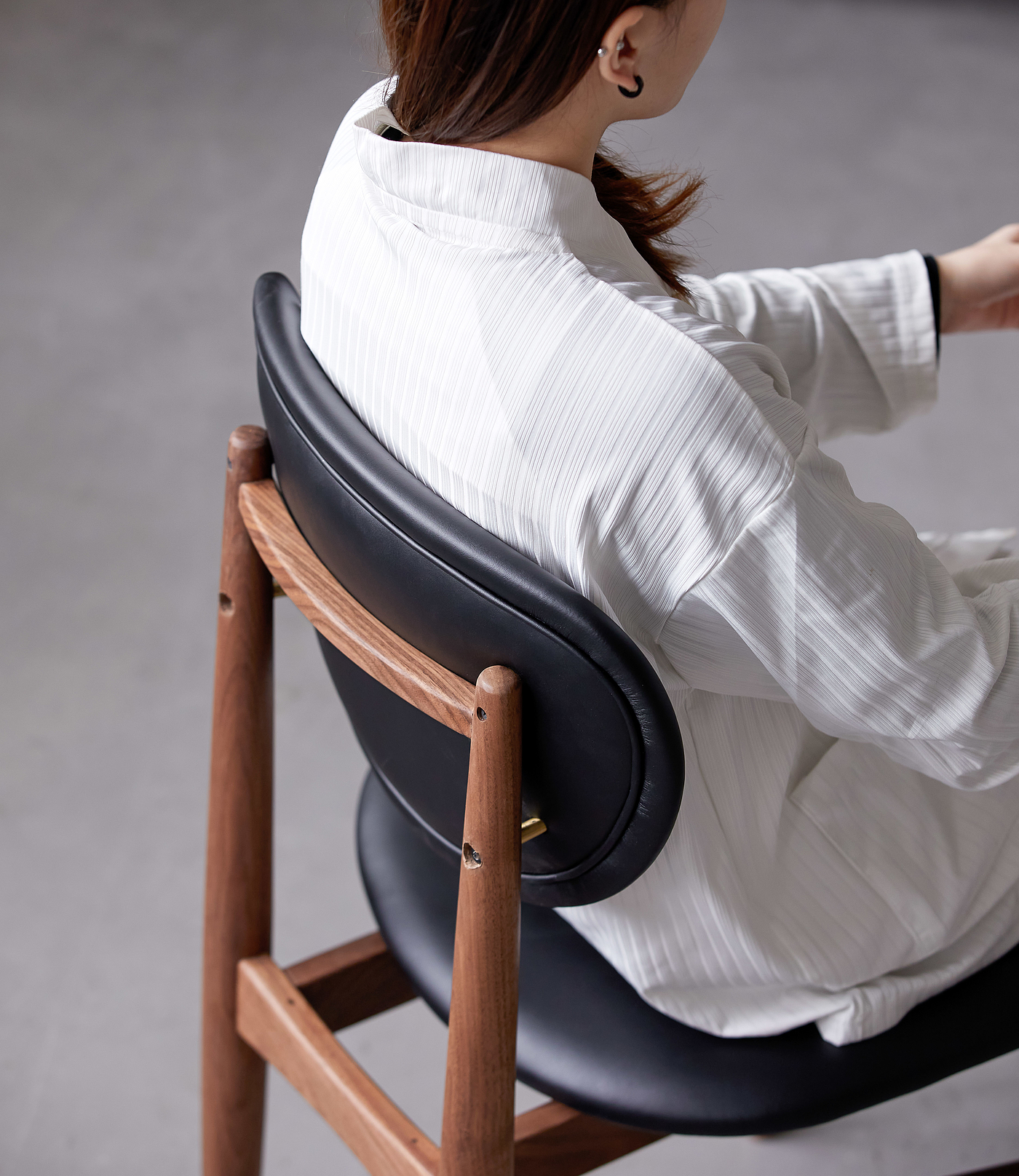 furniture design ，North American black walnut，Dining chair，chair，