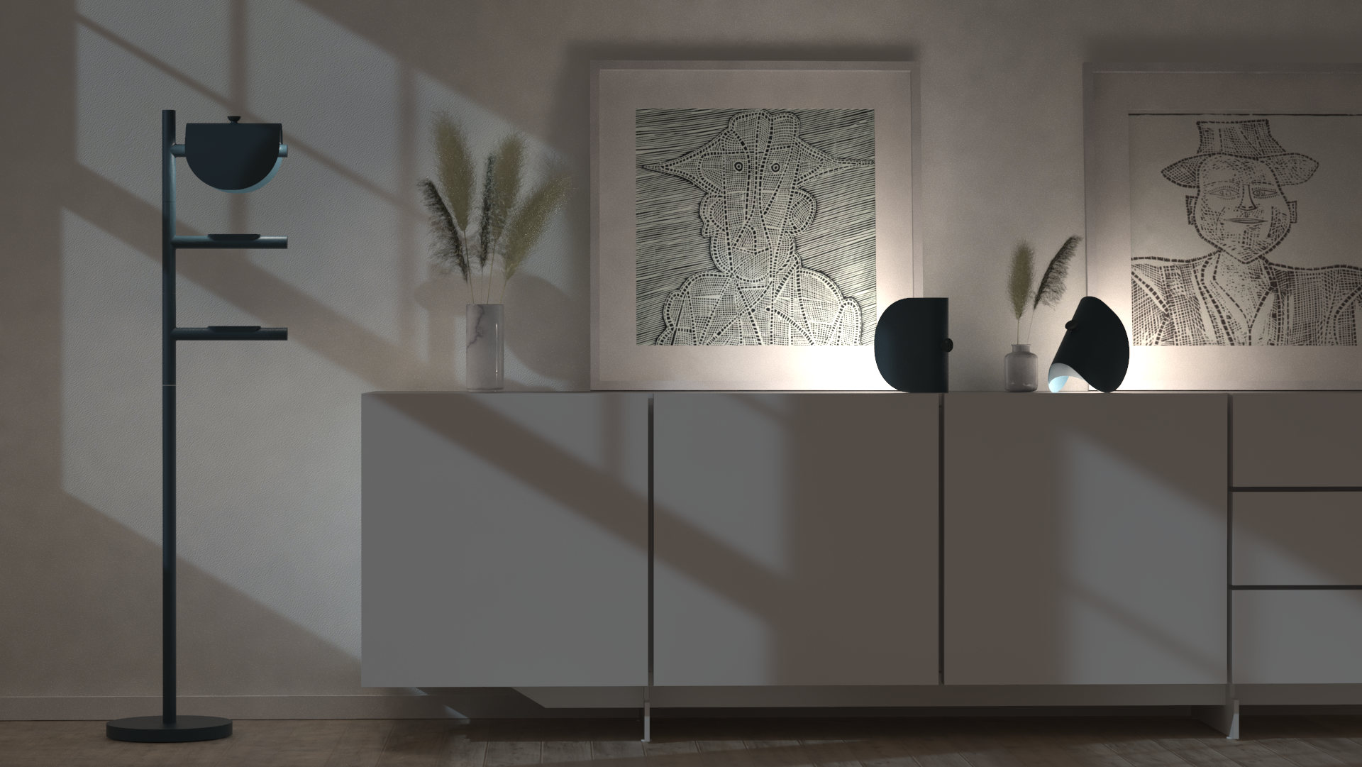 floodlight，product design，Appearance design，convenient，TUNE，