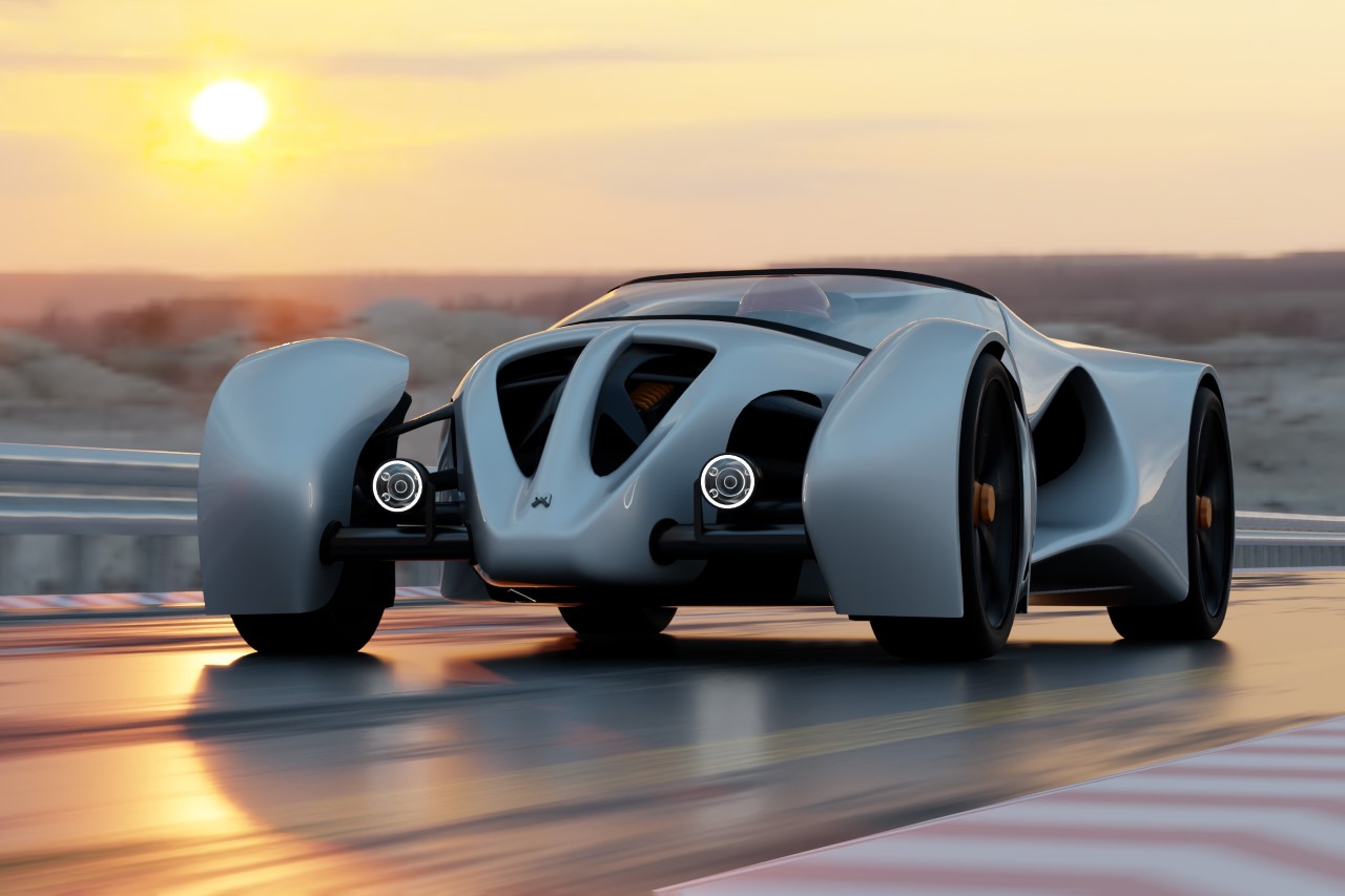 Traroca V1，racing，industrial design，Futurist，