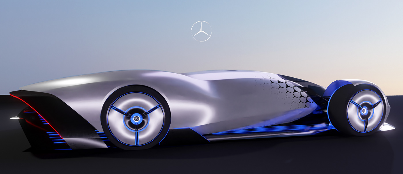 Mercedes-EQ，automobile，industrial design，future，3d，