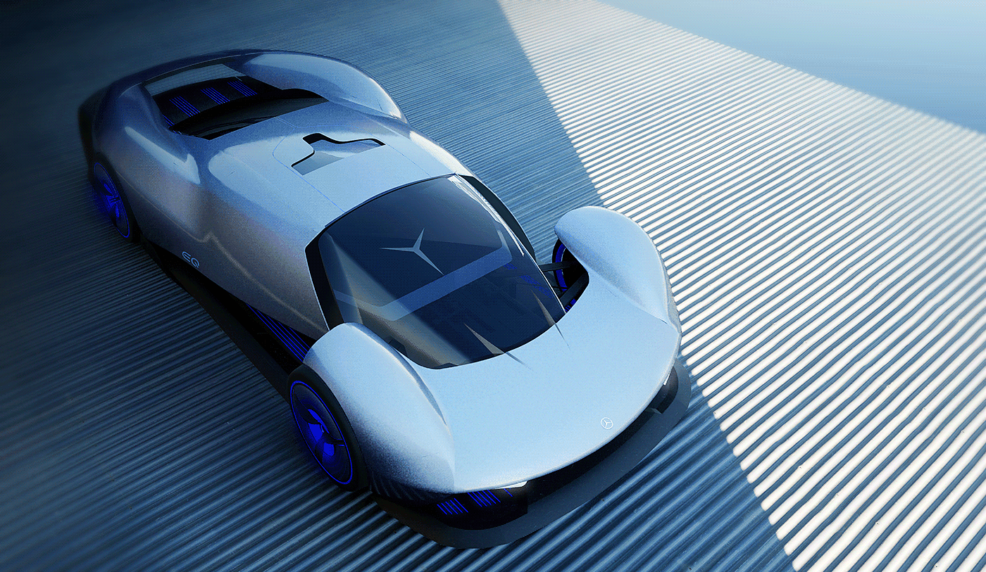 Mercedes-EQ，automobile，industrial design，future，3d，