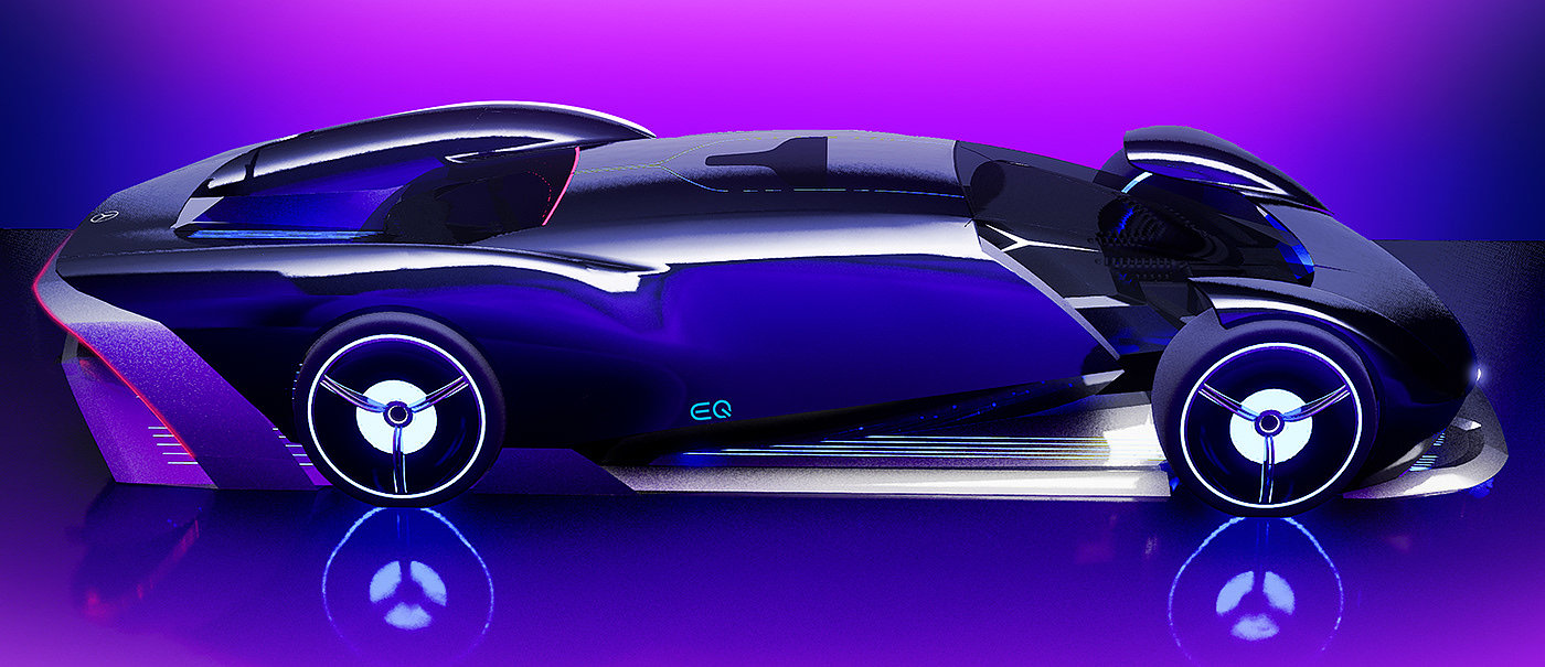 梅赛德斯-EQ，汽车，工业设计，未来，3d，