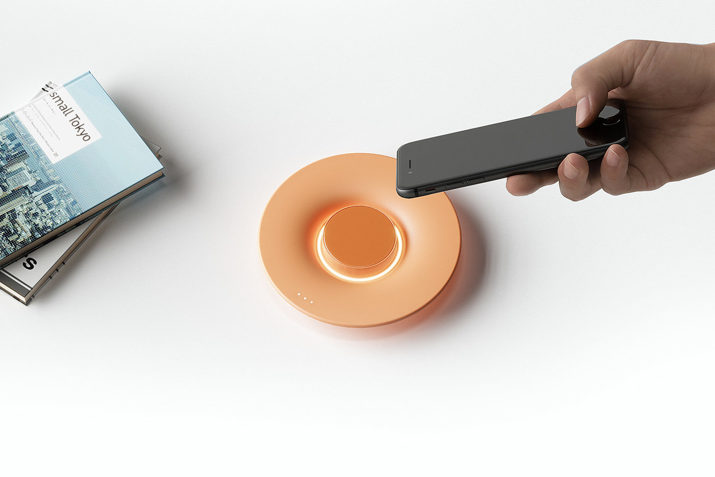 wireless charger ，lamp，bloom，product design，