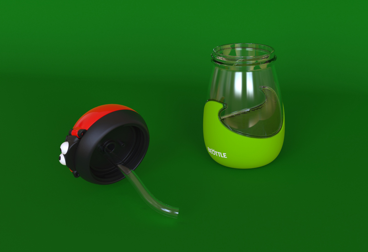 Ladybug，children，kettle，straw，Mimicry，