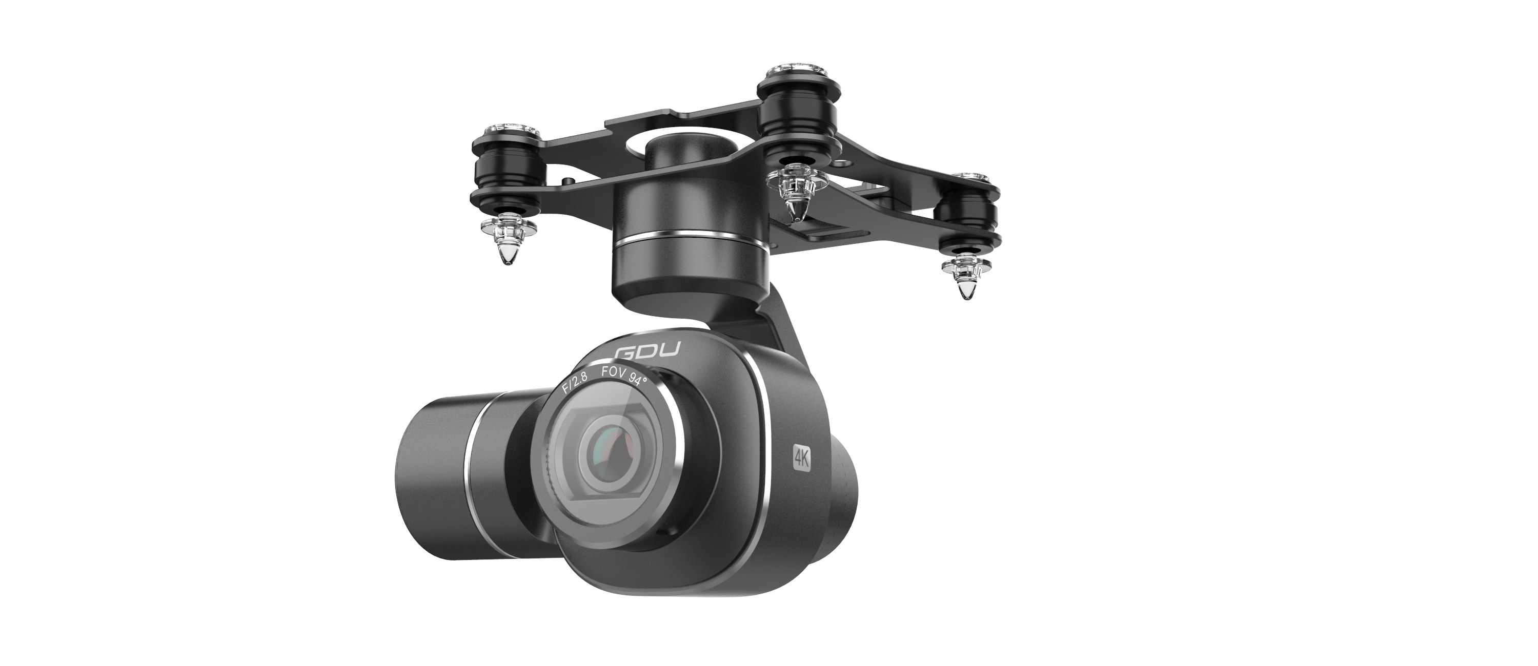 Drone, pan-tilt camera，