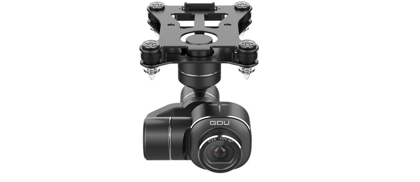 Drone, pan-tilt camera，