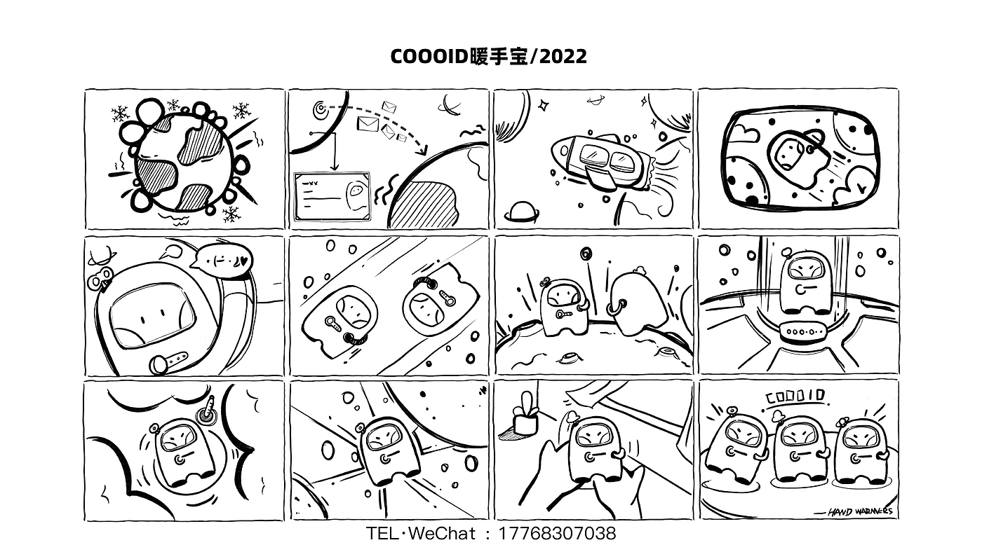 Hand warmer，Cartoon，Cute fun，Astronaut，