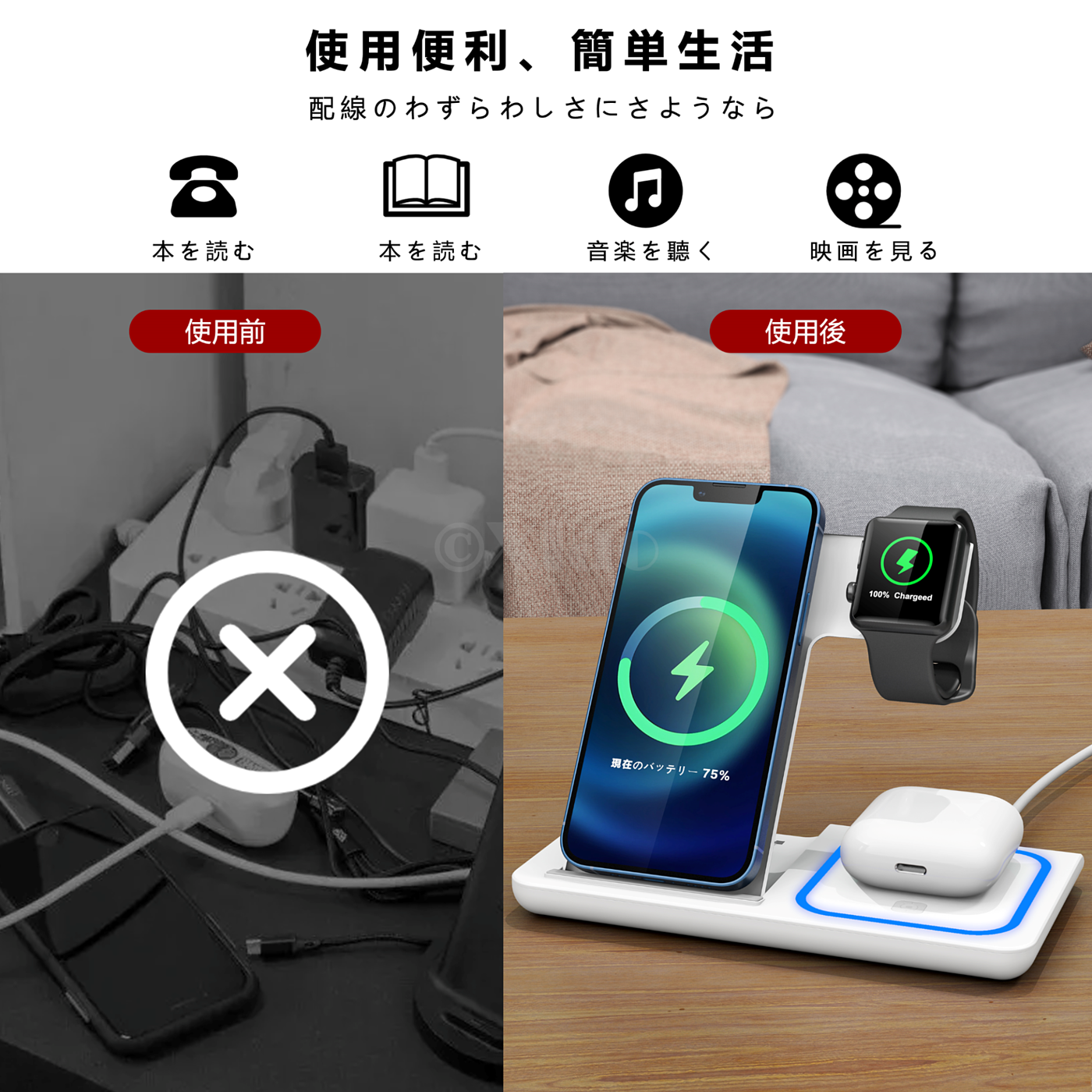 Multifunctional charging stand，