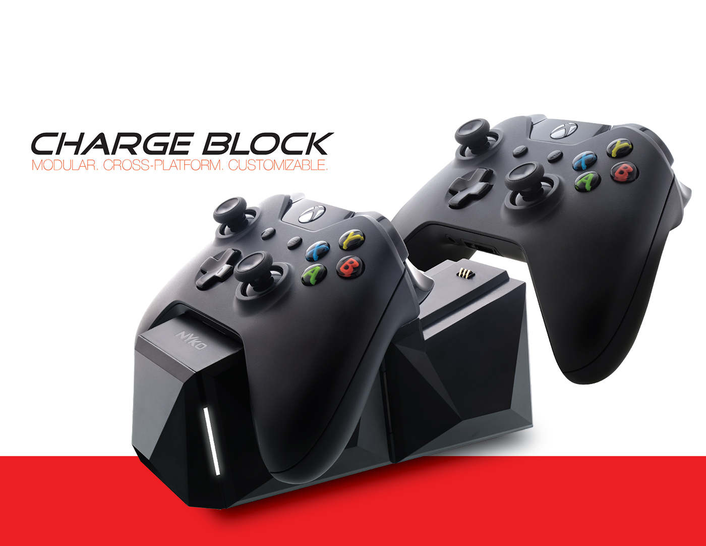 Reprint，Game handle，recharge stand，black，