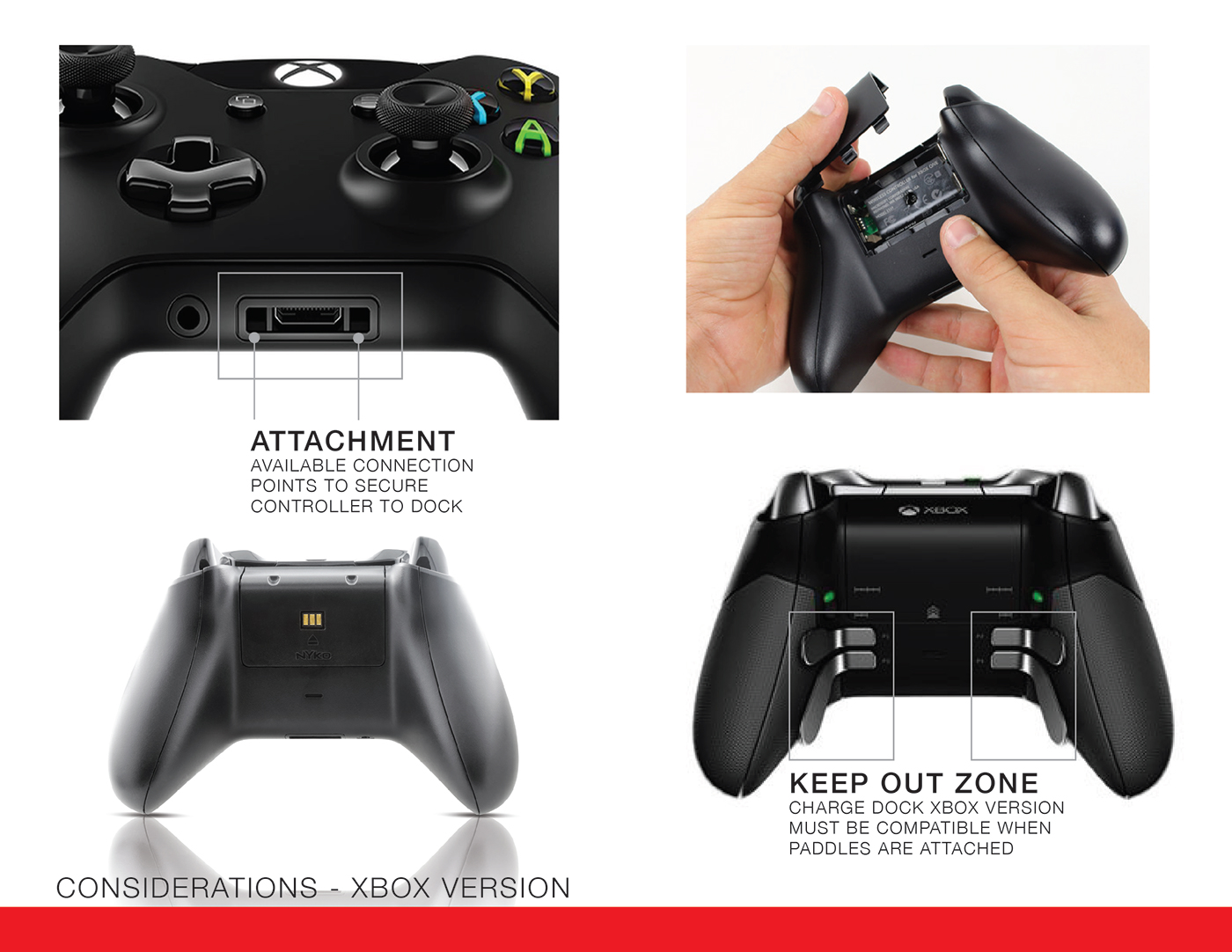 Reprint，Game handle，recharge stand，black，