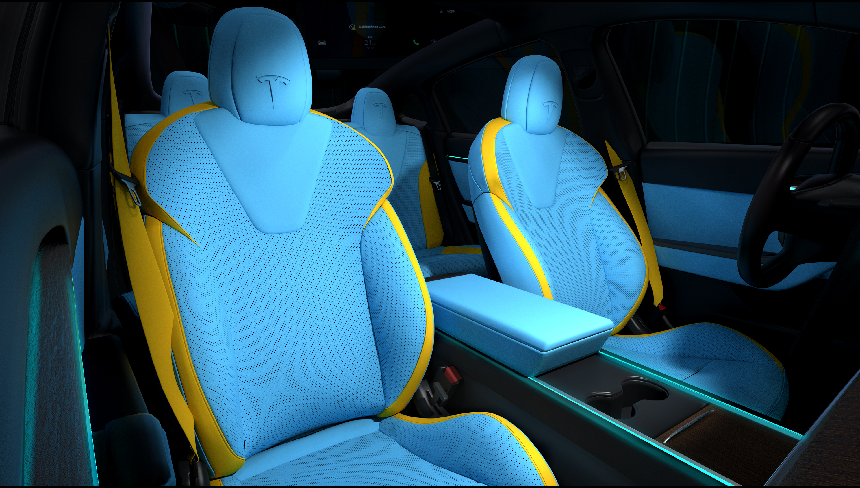 Tesla interior modification，