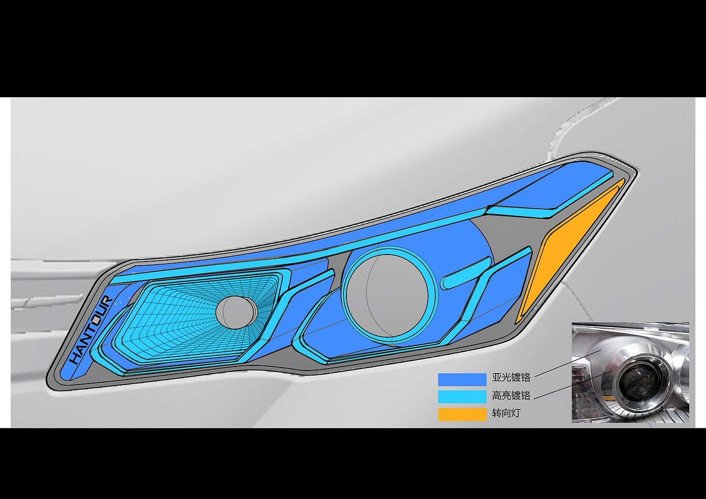 汽车大灯设计，