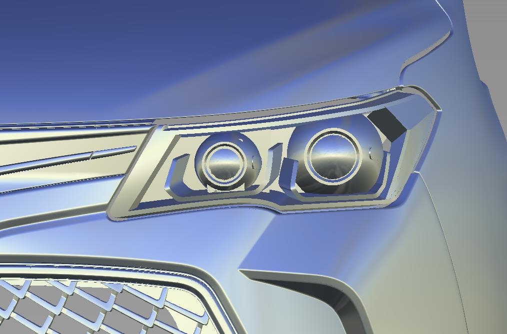 Car headlight design，