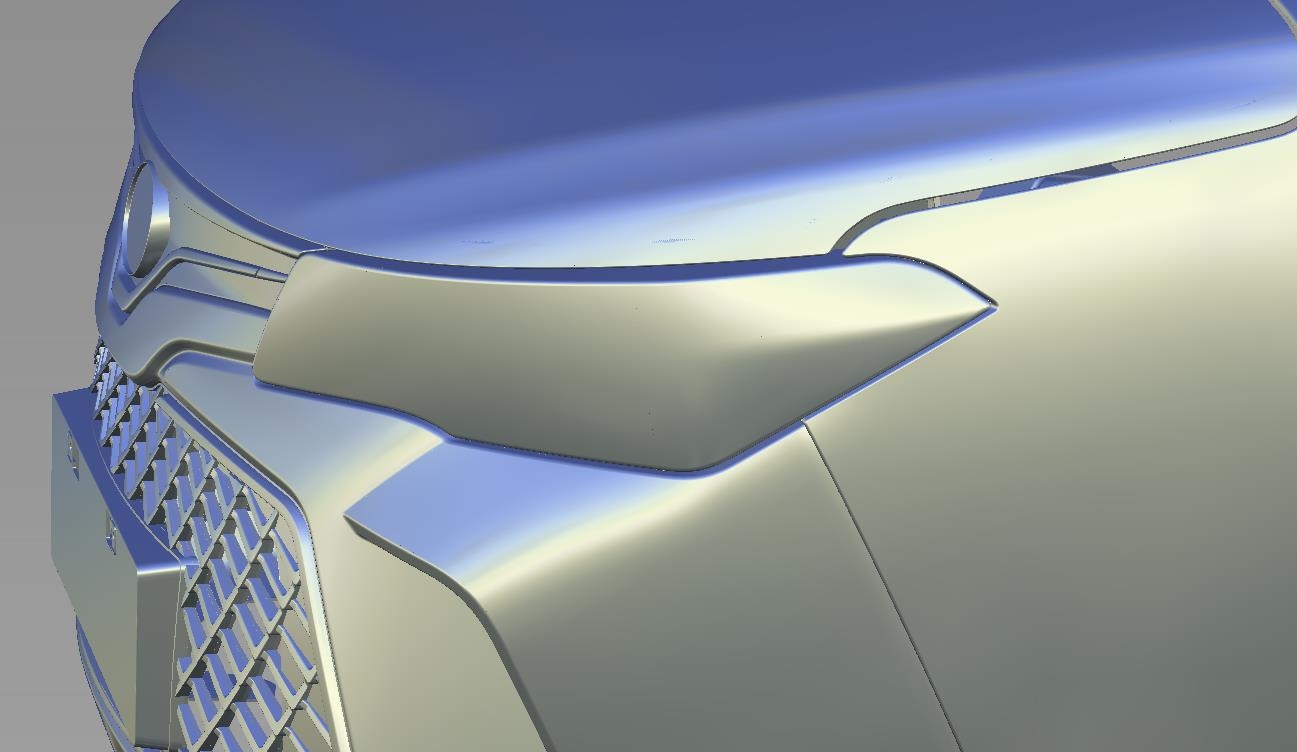 Car headlight design，