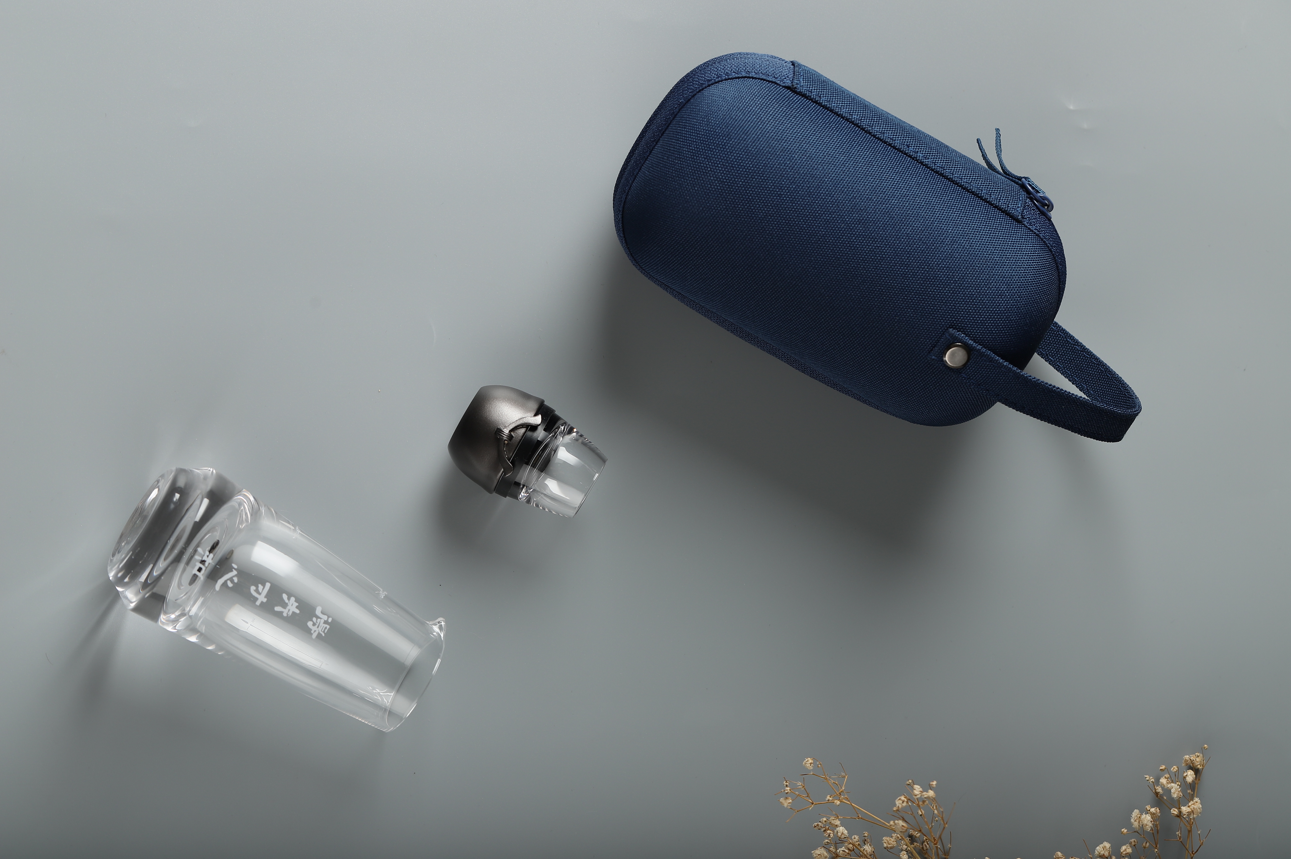 Cultural creation，Wine set，Material combination，Du Fu Thatched Cottage，Baijiu，Portable，Portable wine device，