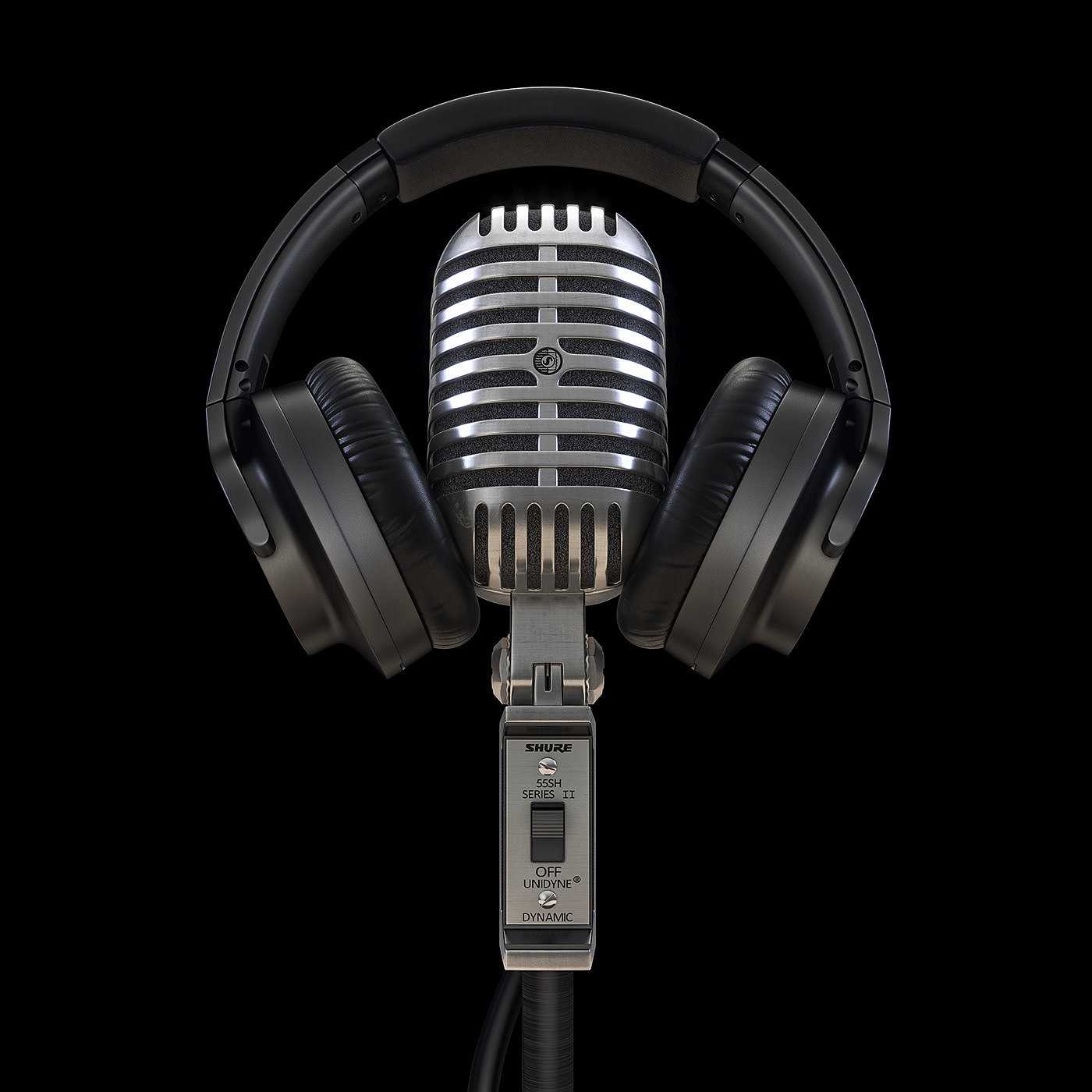 Microphone，industrial design，Design，cgi，3dmax，visualization，Model，