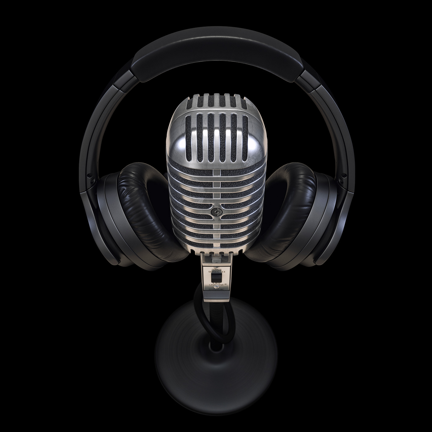 Microphone，industrial design，Design，cgi，3dmax，visualization，Model，