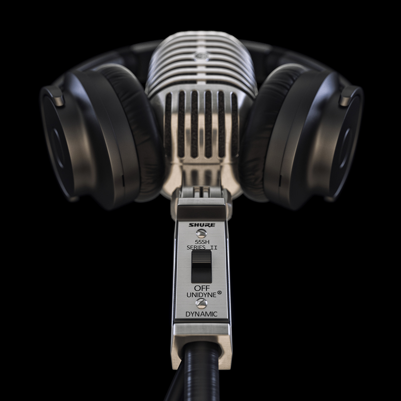Microphone，industrial design，Design，cgi，3dmax，visualization，Model，