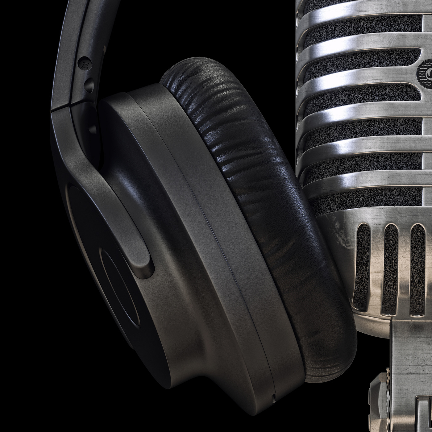 Microphone，industrial design，Design，cgi，3dmax，visualization，Model，