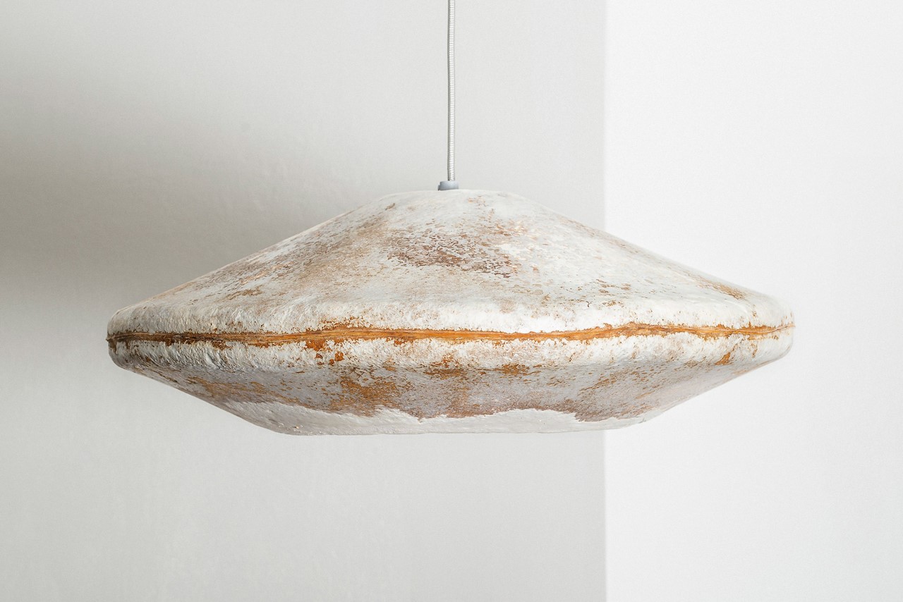 a chandelier，Home Furnishing，mycelium，product design，Tool design，Lampshade，