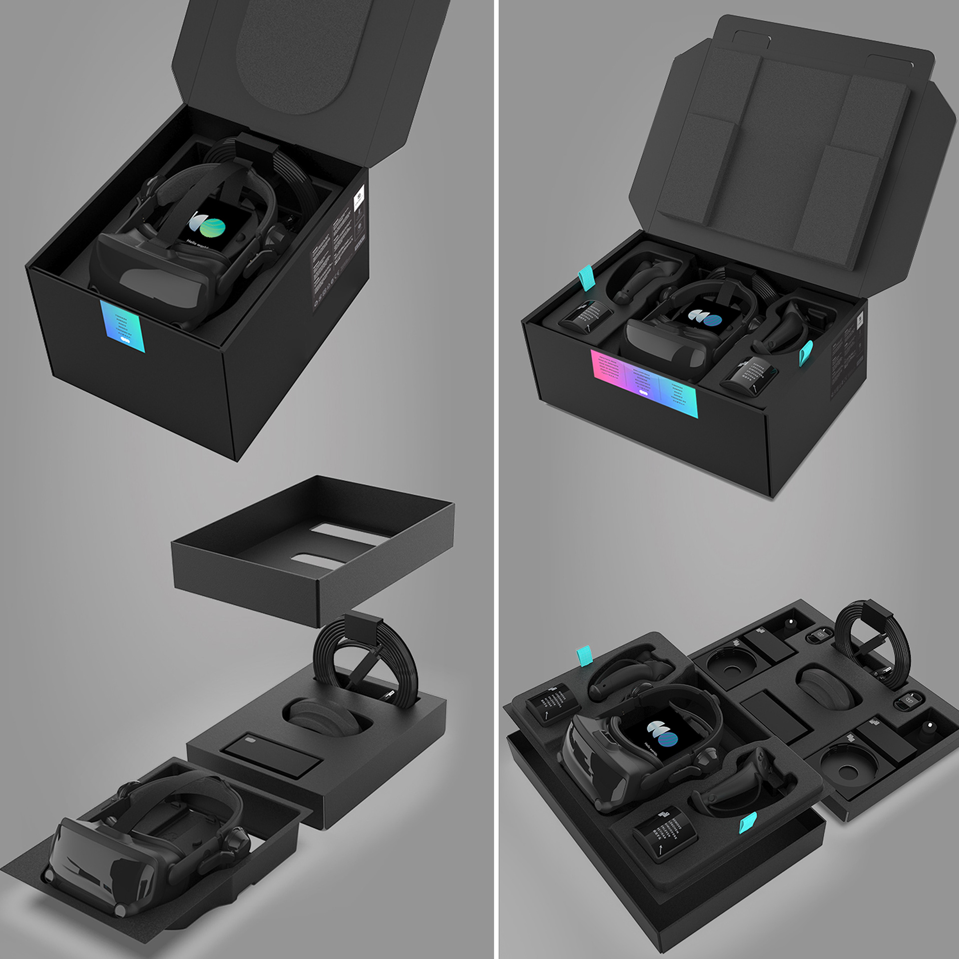 VR kit，Experience design，packing，