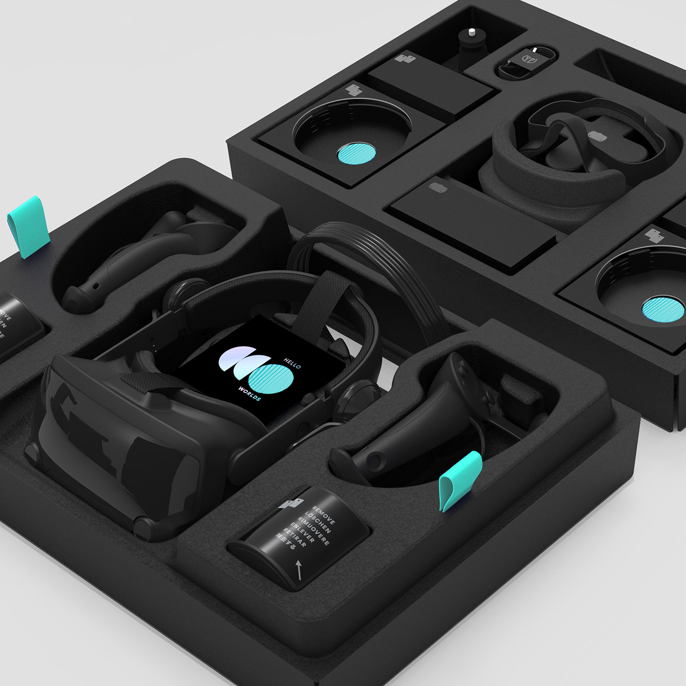 VR kit，Experience design，packing，