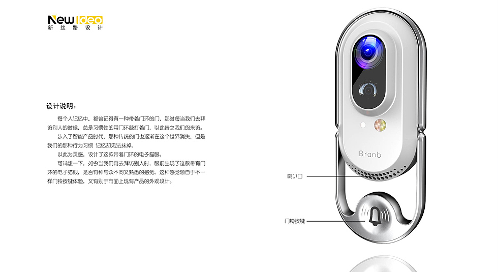 Electronic cat eye，Nostalgia，Doorbell design，