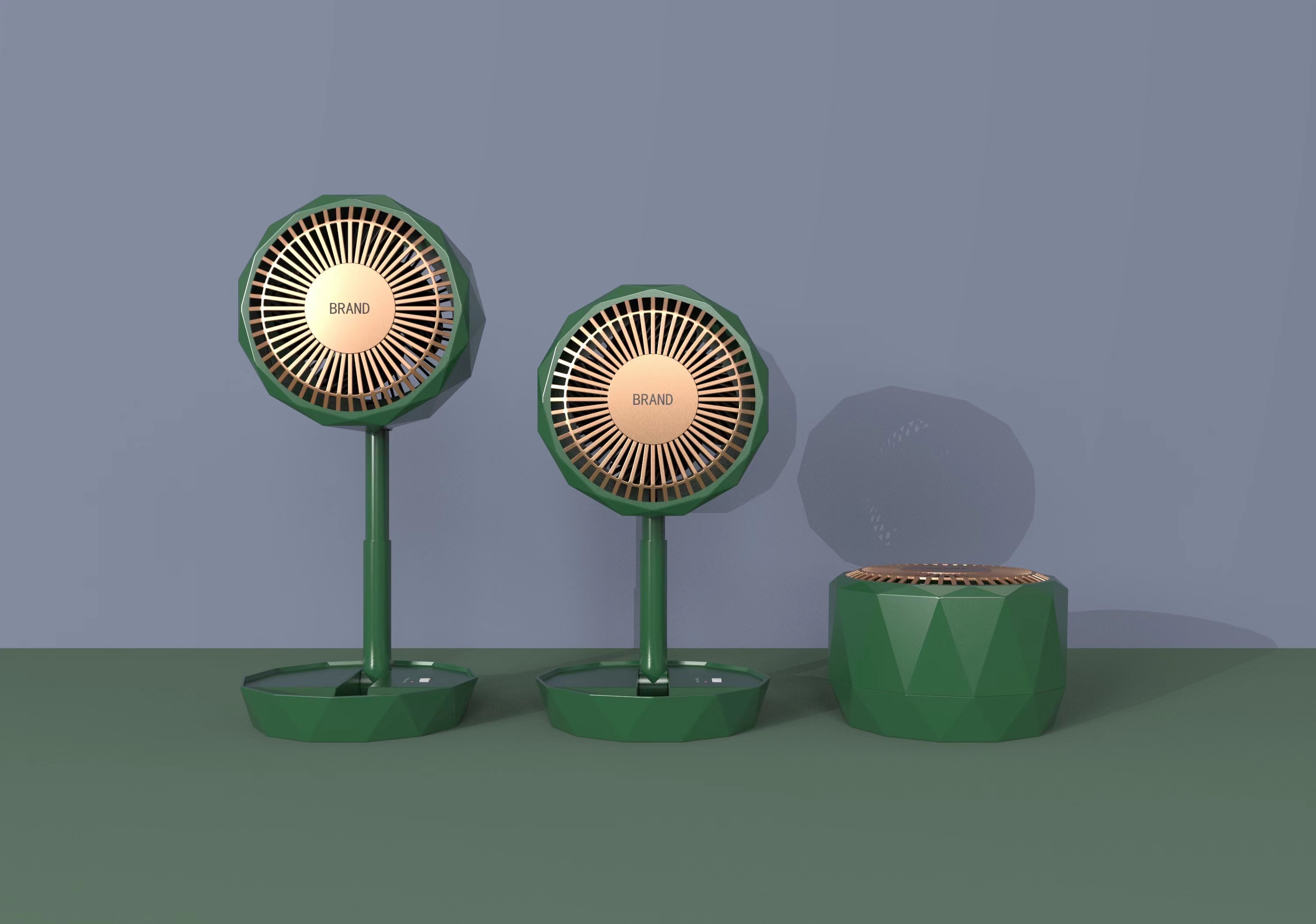 Mini heater, desktop small fan，Shake your head, retractable folding to adjust the appropriate height and not occupy.，