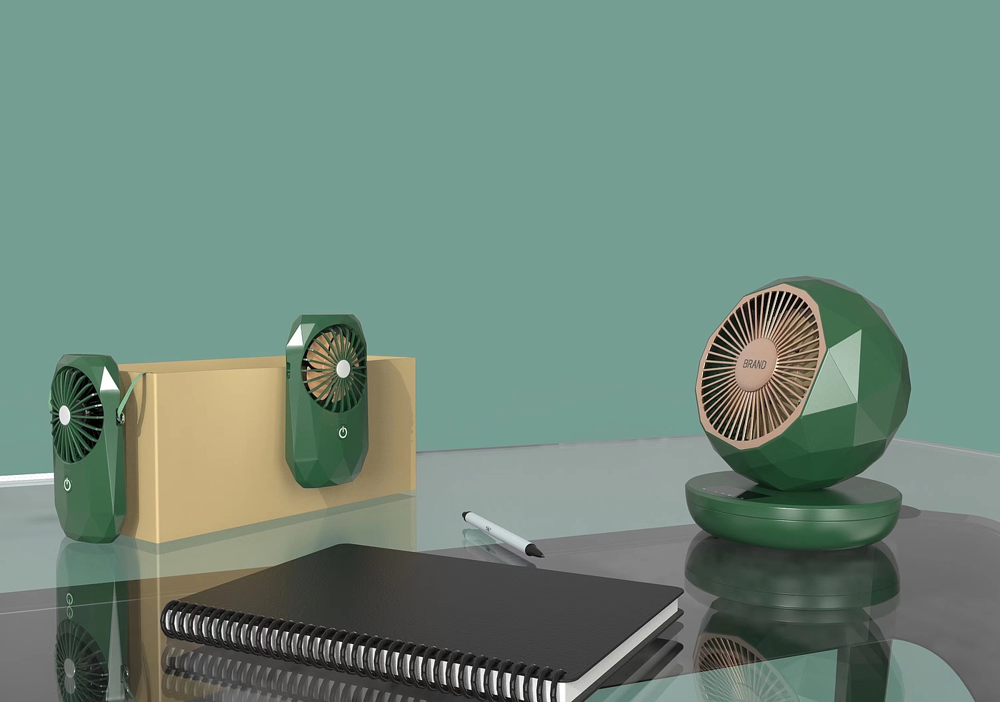 Mini heater, desktop small fan，Shake your head, retractable folding to adjust the appropriate height and not occupy.，