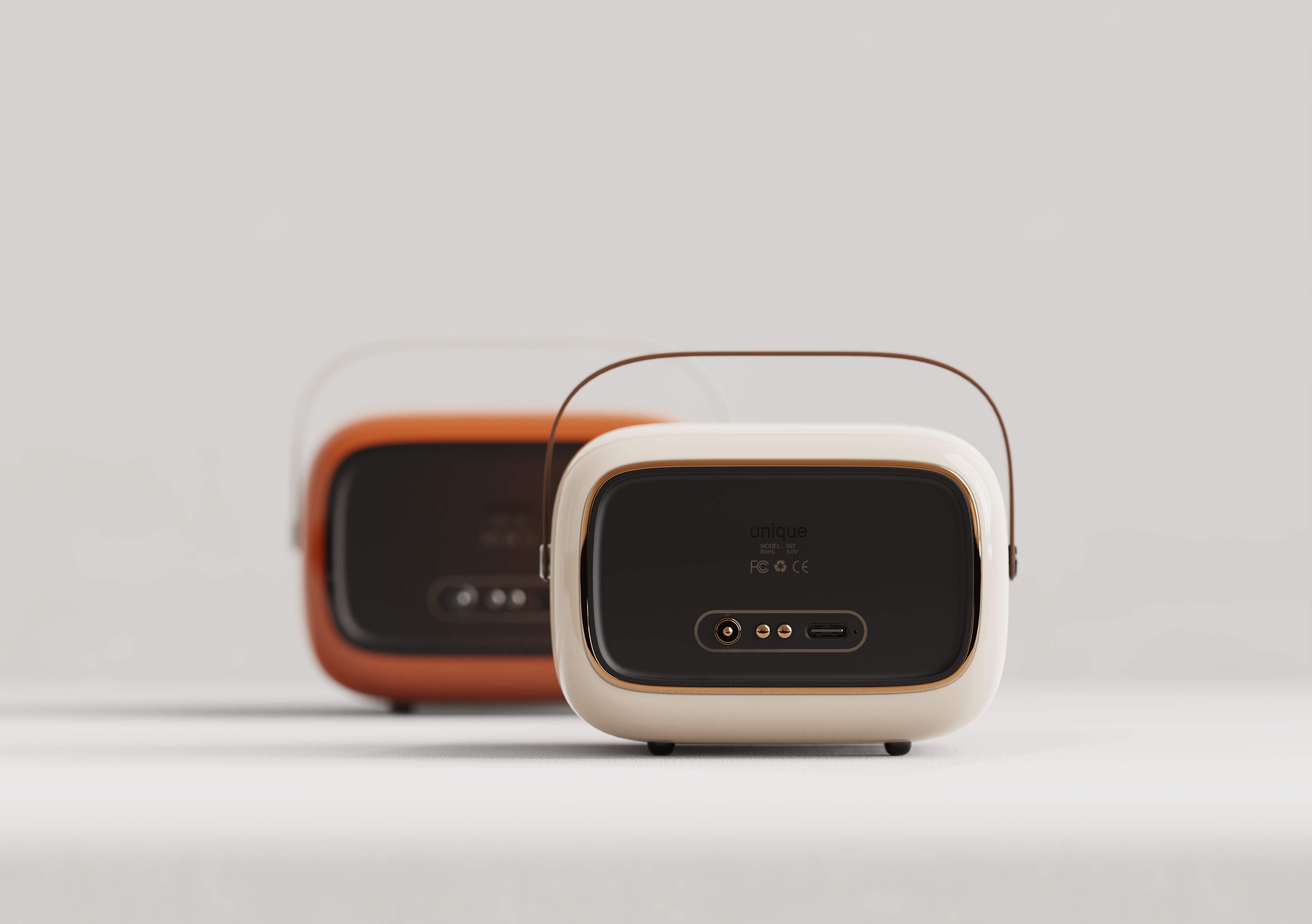 Retro，Home Furnishing，desktop，Glow tube clock，