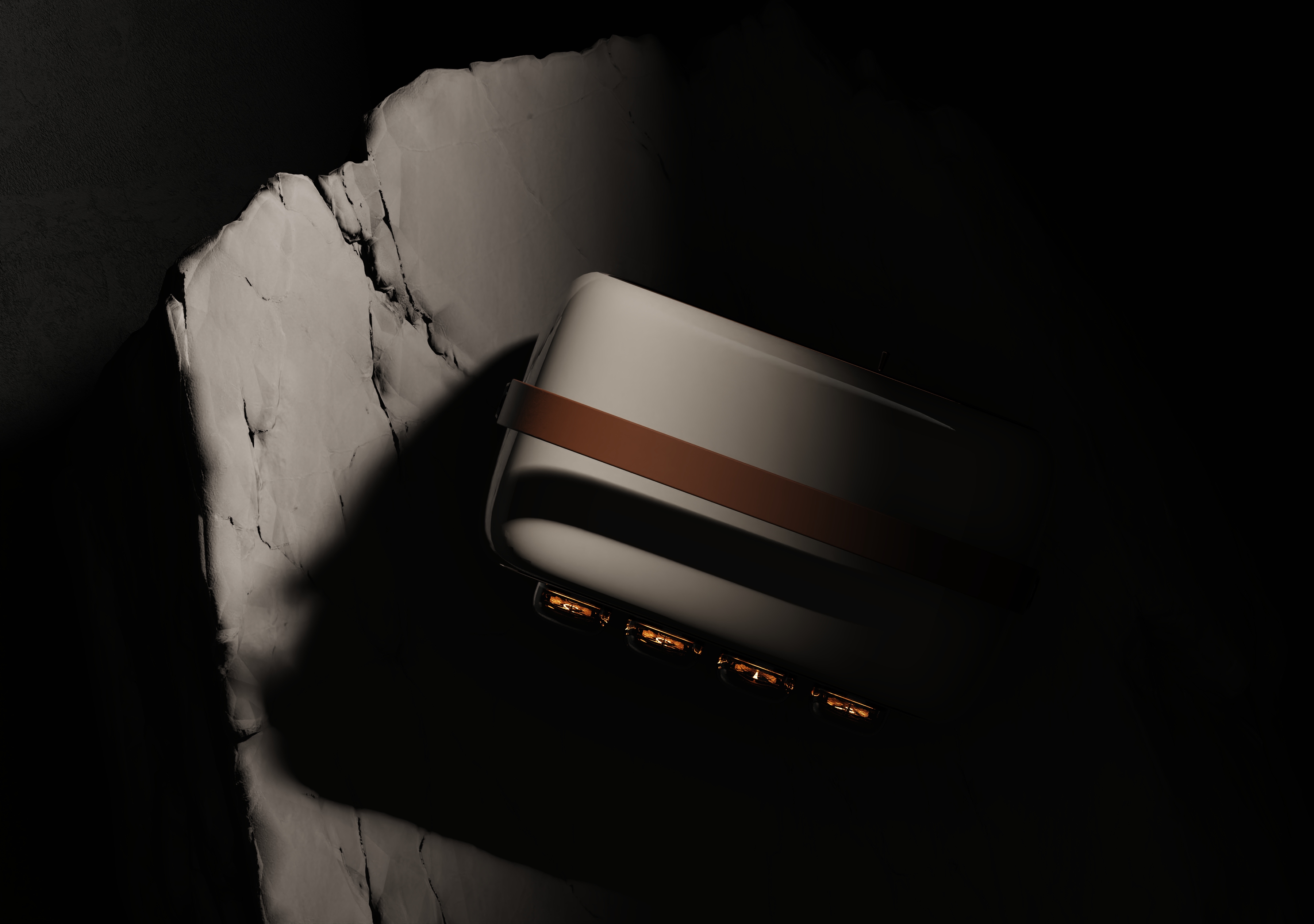 Retro，Home Furnishing，desktop，Glow tube clock，