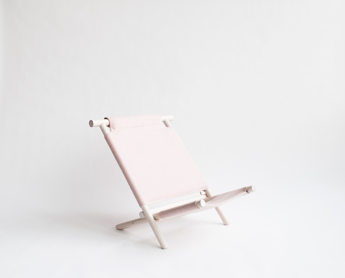 Sling Chair，Pink，furniture，