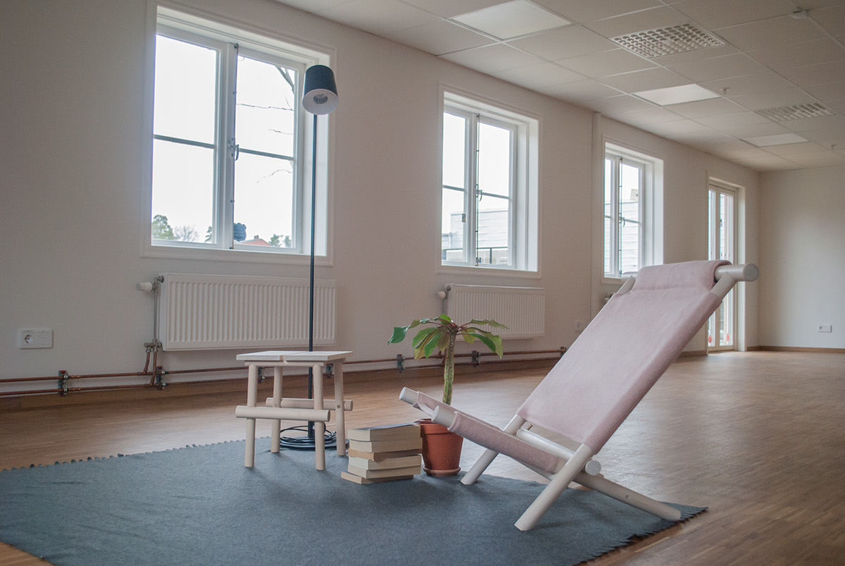 Sling Chair，Pink，furniture，