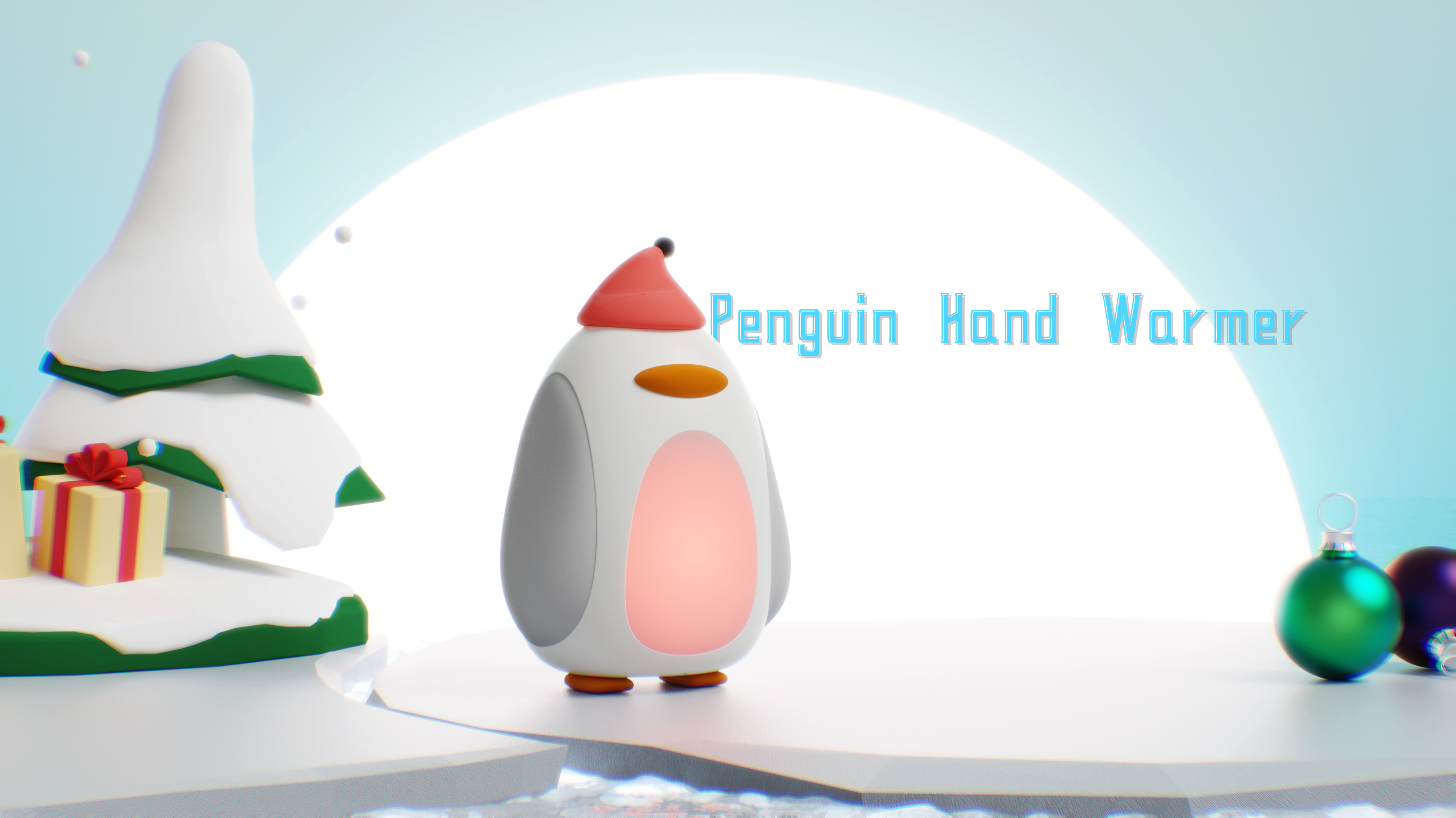 Hand warmer，portable battery，penguin，