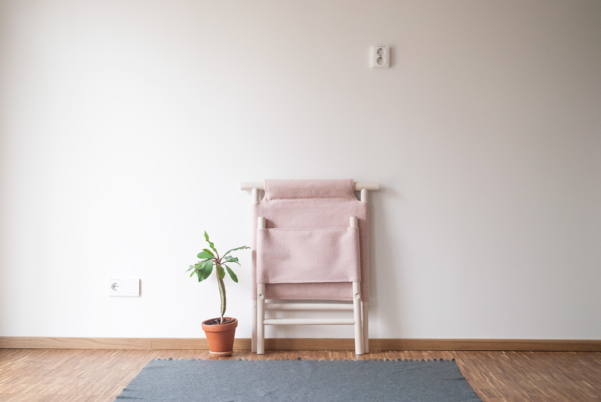 Sling Chair，Pink，furniture，
