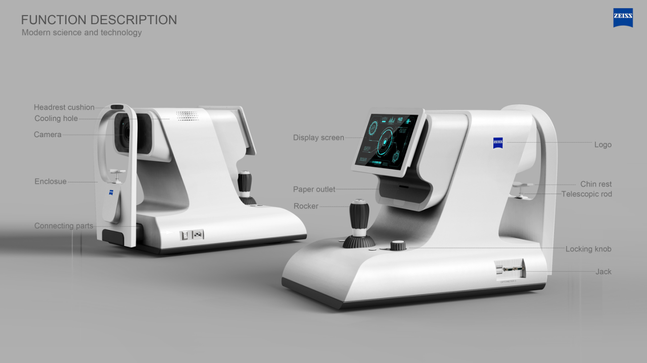 industrial design，product design，Vision screening instrument，sample reels，